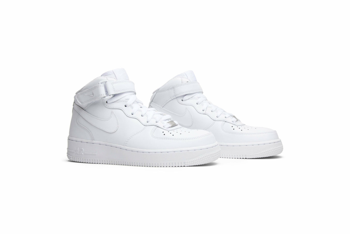 ( Women ) Nike Air Force 1 Mid 07 Leather ‘Triple White’ 366731-100