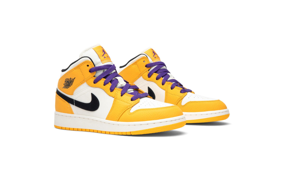 ( Grade School ) Air Jordan 1 Mid Lakers BQ6931-700