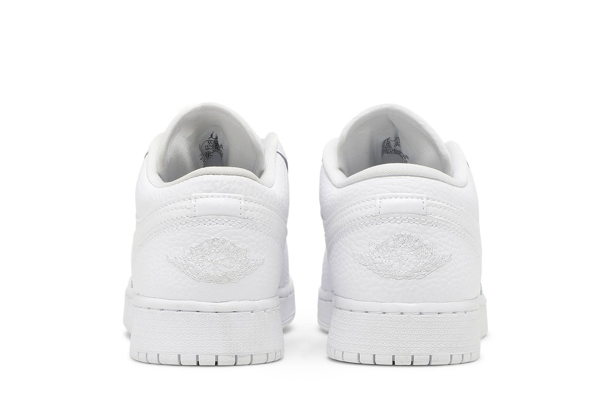 ( Grade School ) Air Jordan 1 Low Triple White 553560-130