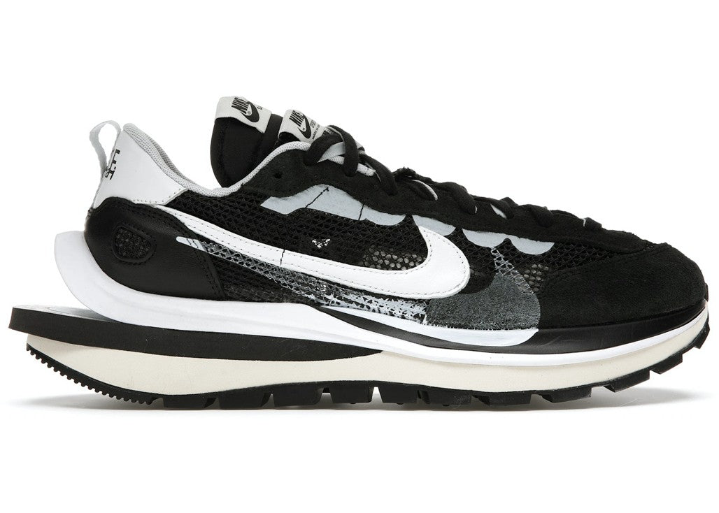 Sacai X Nike Vaporwaffle Black White