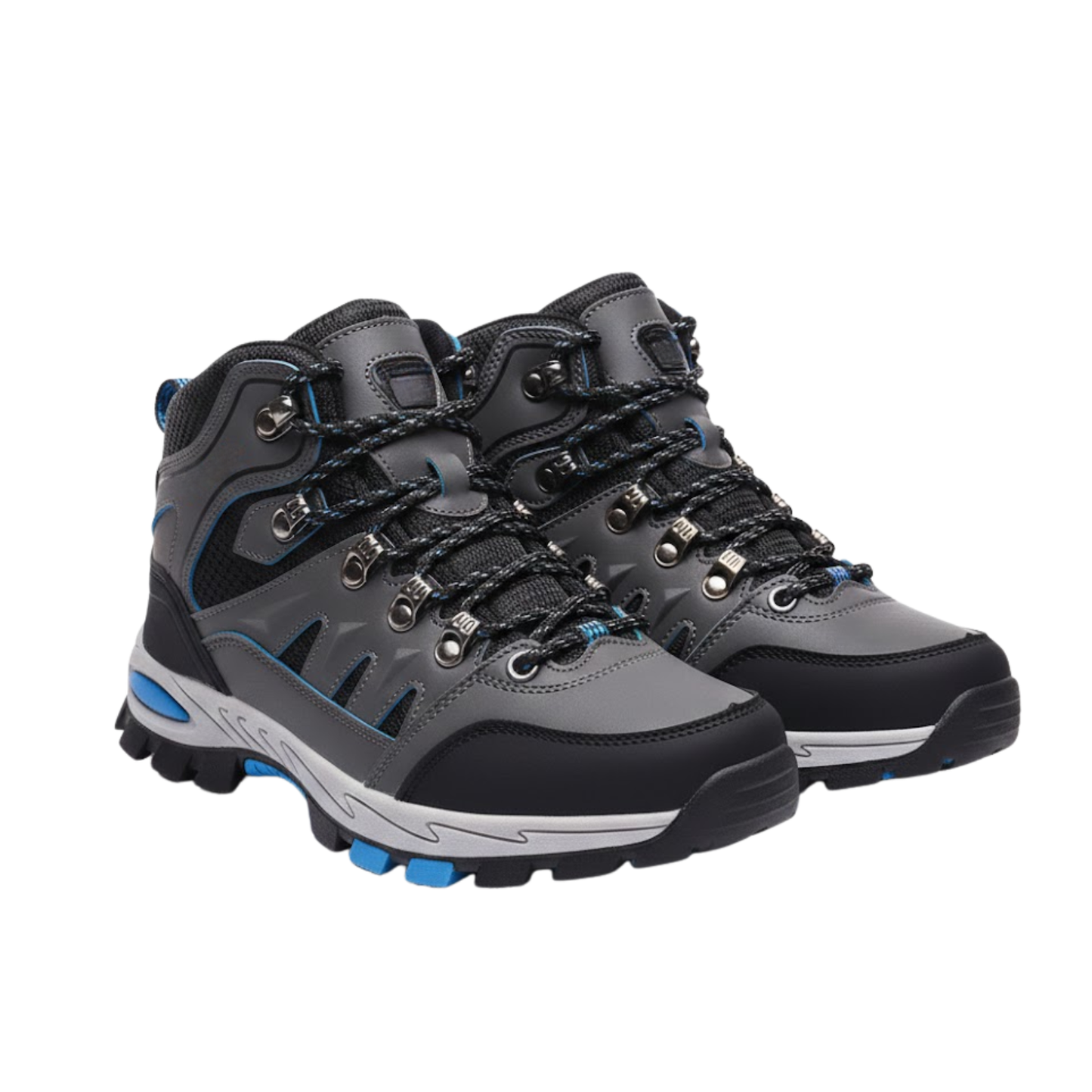 Blotcha Pink and Black Outdoor Waterproof Hiking Boots Wear-Resistant Sports Shoes