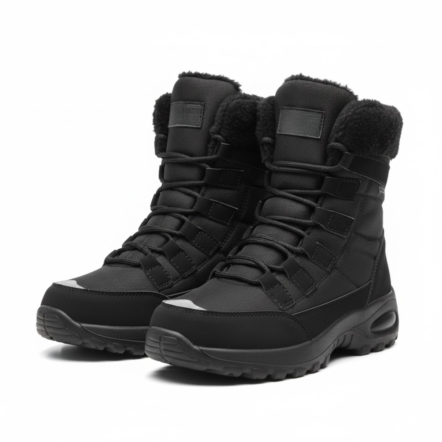 Blotcha Women's Waterproof Mid-Calf Winter Snow Boots Insulated Lace-up Hiking Footwear Burgundy
