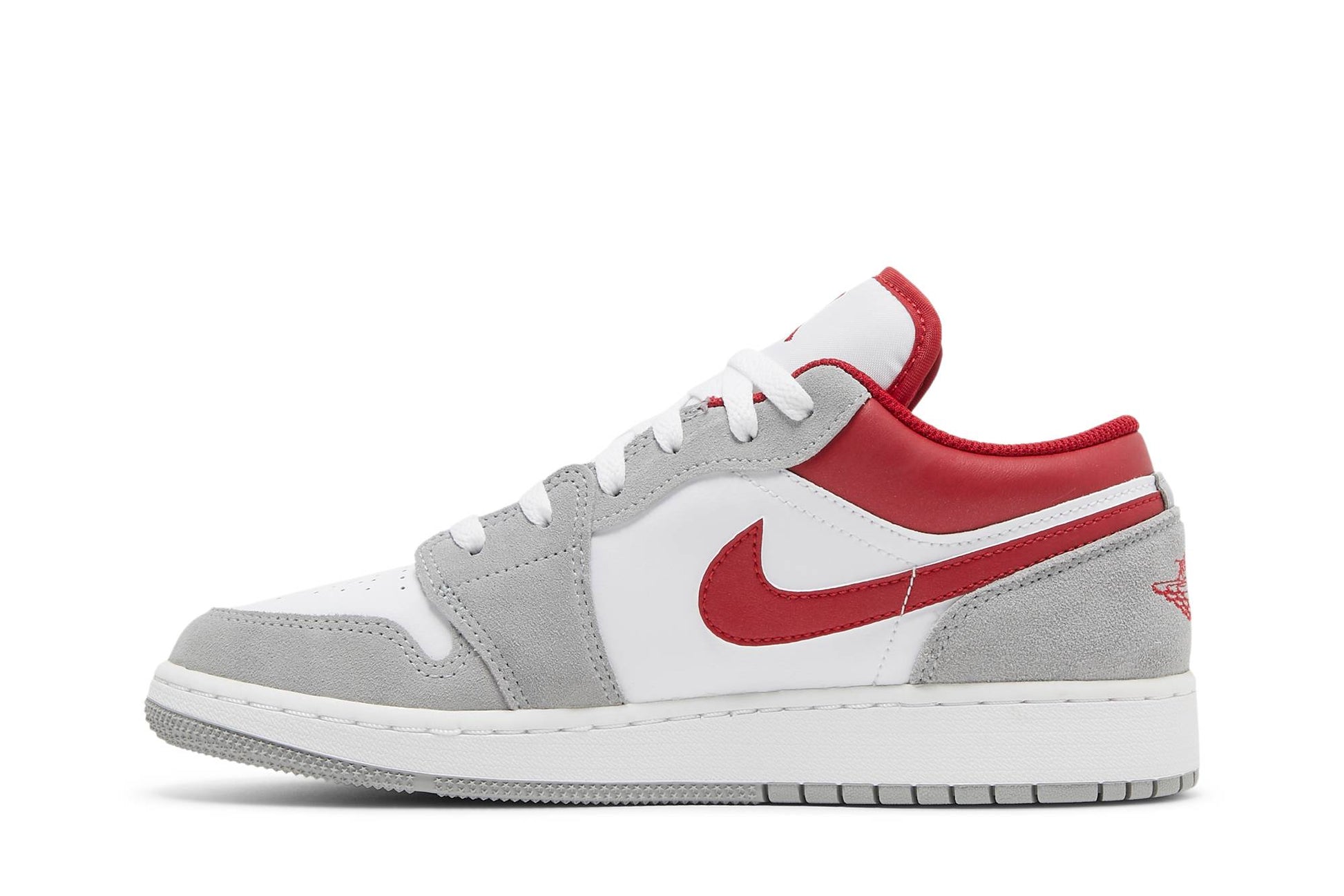 ( Grade School ) Air Jordan 1 Low SE ‘Light Smoke Grey Gym Red’ DM0589-016