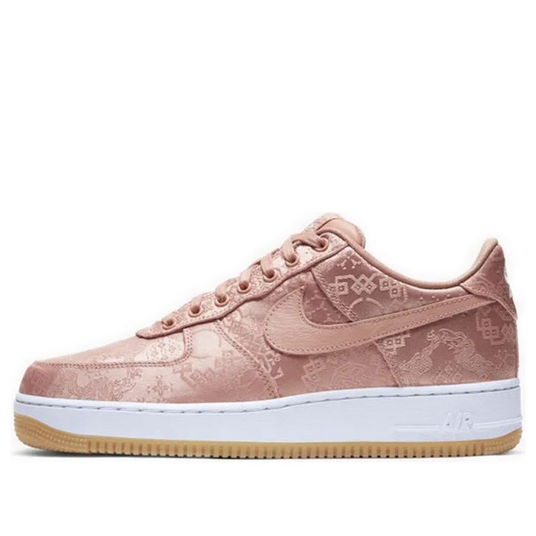 CLOT X Nike Air Force 1 Low Rose Gold Silk