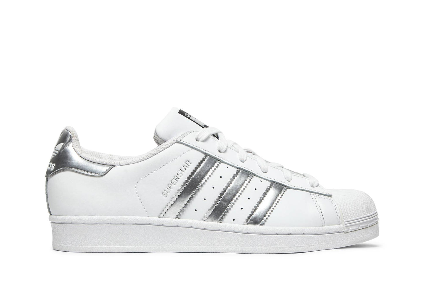 ( Women ) Adidas Superstar ‘White Silver Metallic’ AQ3091