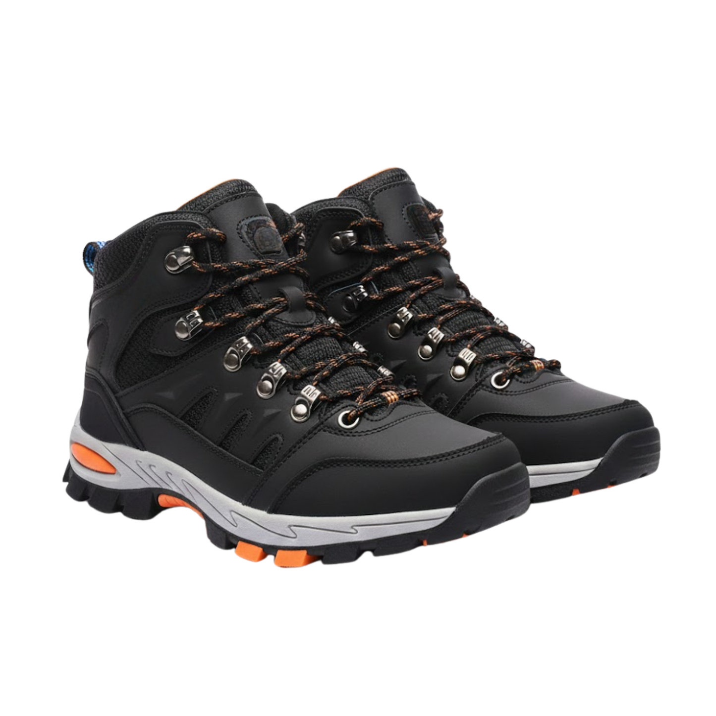 Blotcha Pink and Black Outdoor Waterproof Hiking Boots Wear-Resistant Sports Shoes