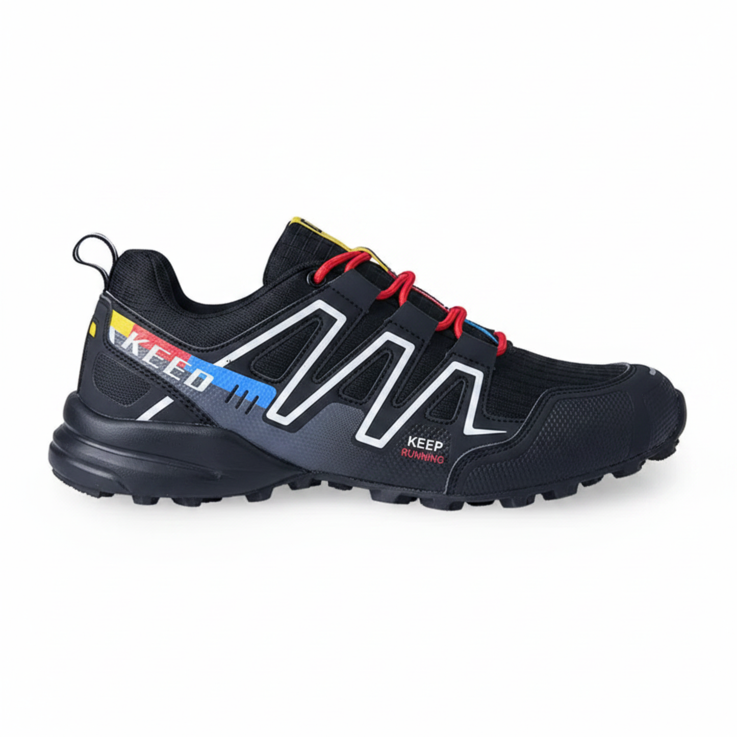 Blotcha Orthopedic Waterproof Hiking Shoes for Men & Women, Orange Black Speed 3 Walking Sneakers