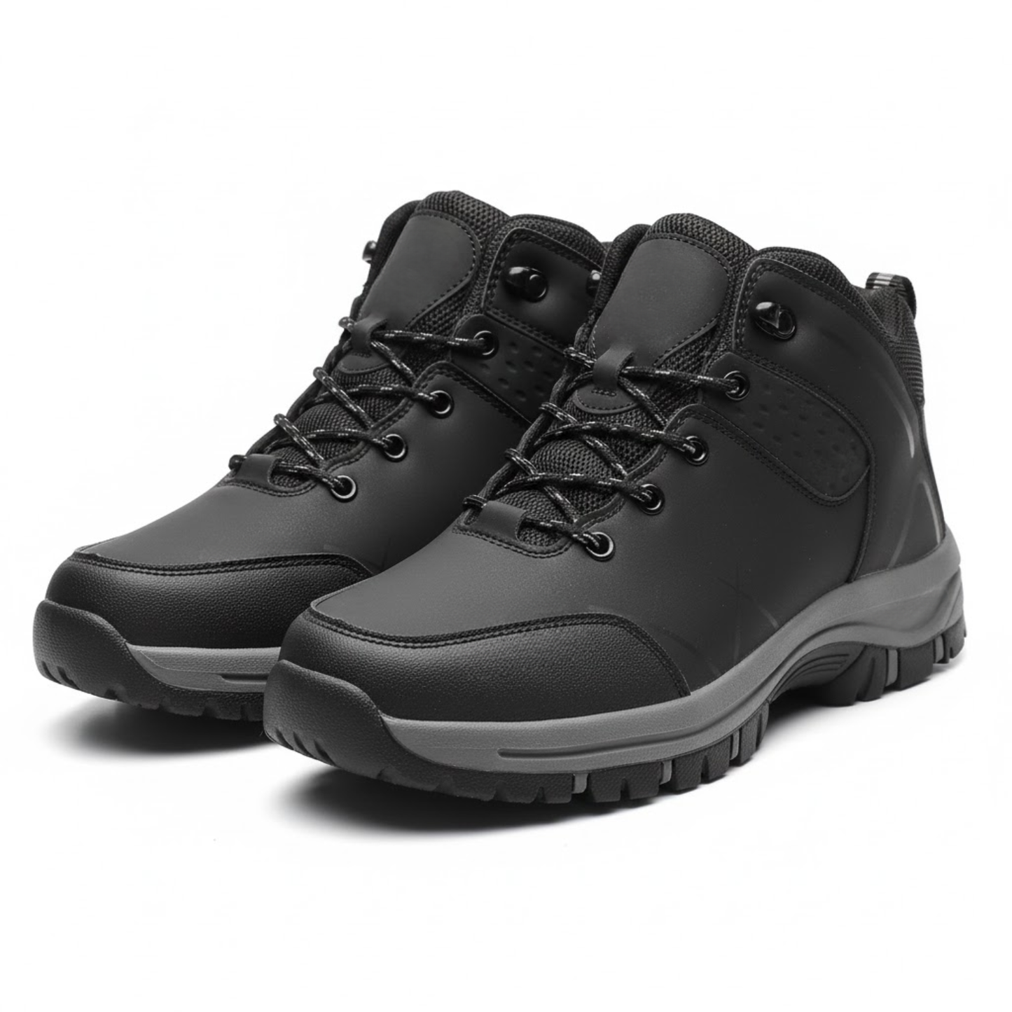 Blotcha Men's Brown Retro Hiking Boots Waterproof Anti-Slip Outdoor Camping Work Shoes