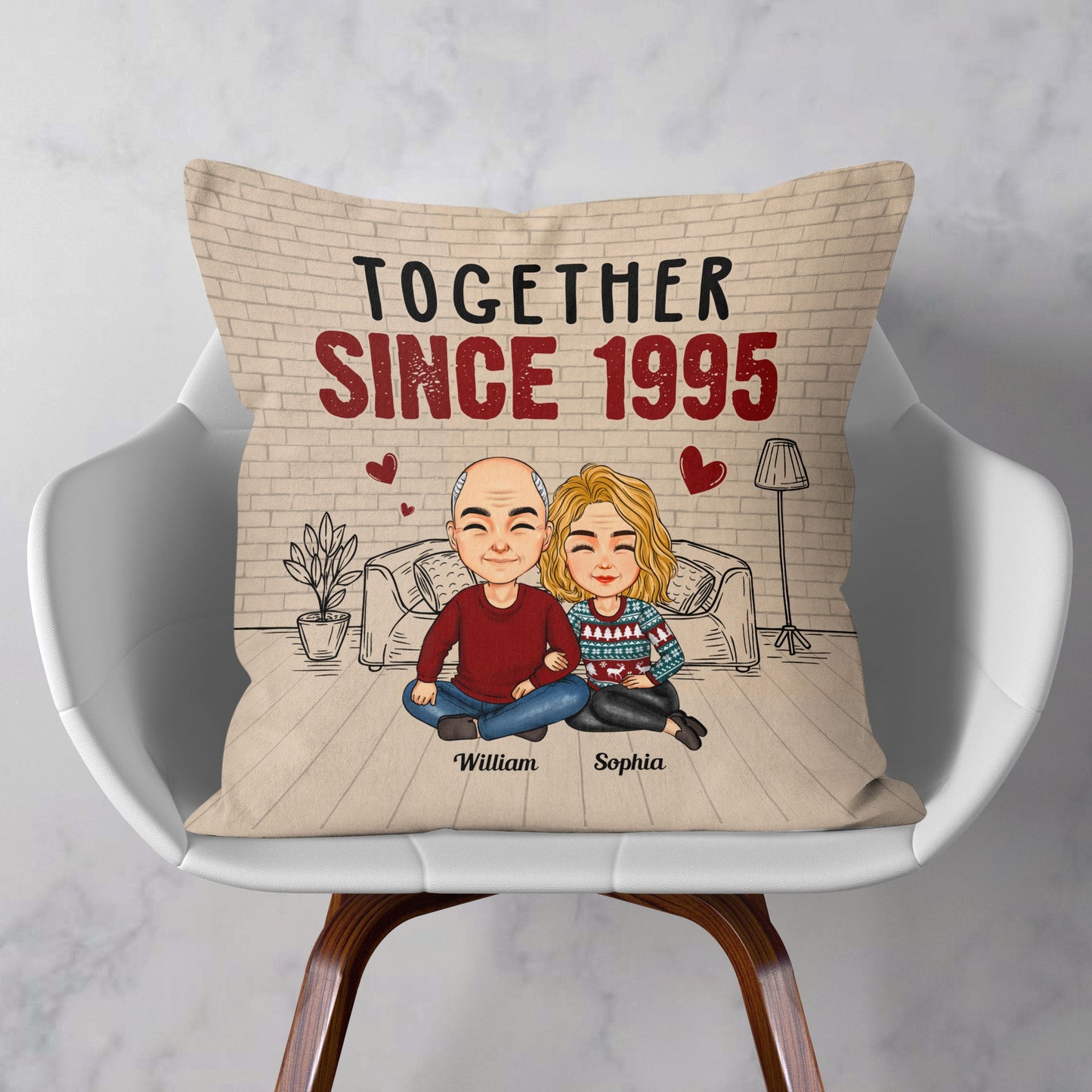 Annoying Each Other For Many Years – Personalized Pillow –  Anniversary Gift For Couples, Husband Wife