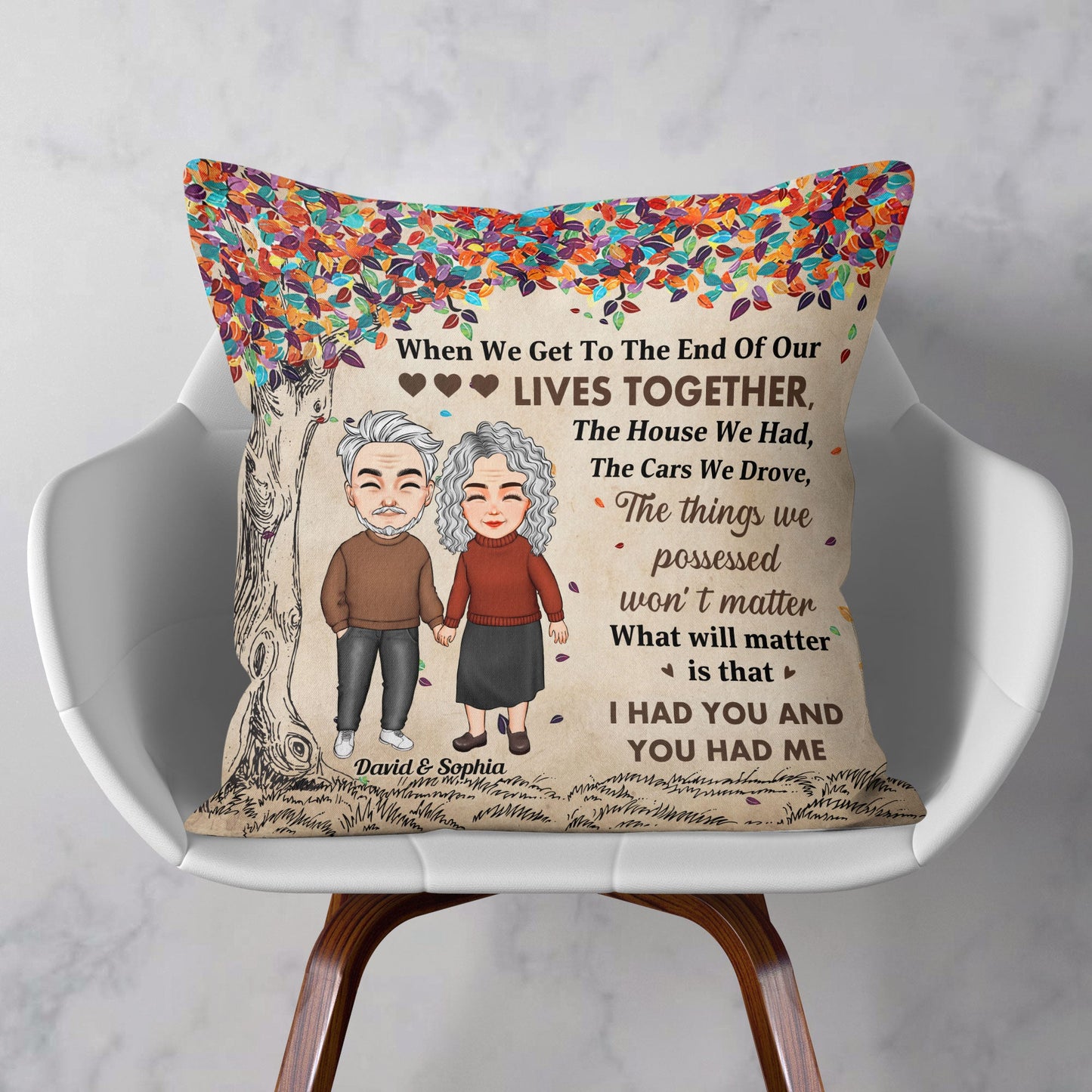 I Had You And You Had Me – Personalized Pillow – Anniversary, Valentine, Christmas, New Year Gift For Couple, Husband, Wife, Lover, Boyfriend, Girlfriend