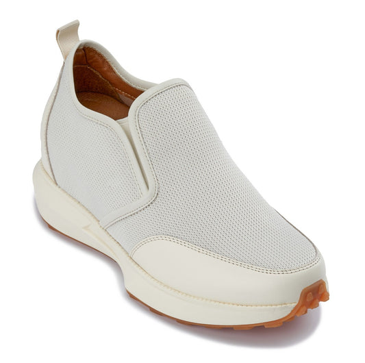 CALTO J1434 Off-White Height-Increasing Loafer Sneaker - 3.3 Inches Taller - Premium Casual Design - Quality Footwear