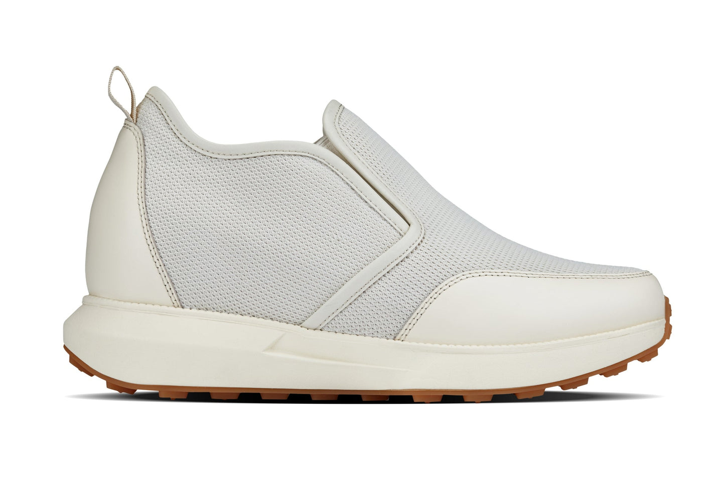 CALTO J1434 Off-White Height-Increasing Loafer Sneaker - 3.3 Inches Taller - Premium Casual Design - Quality Footwear