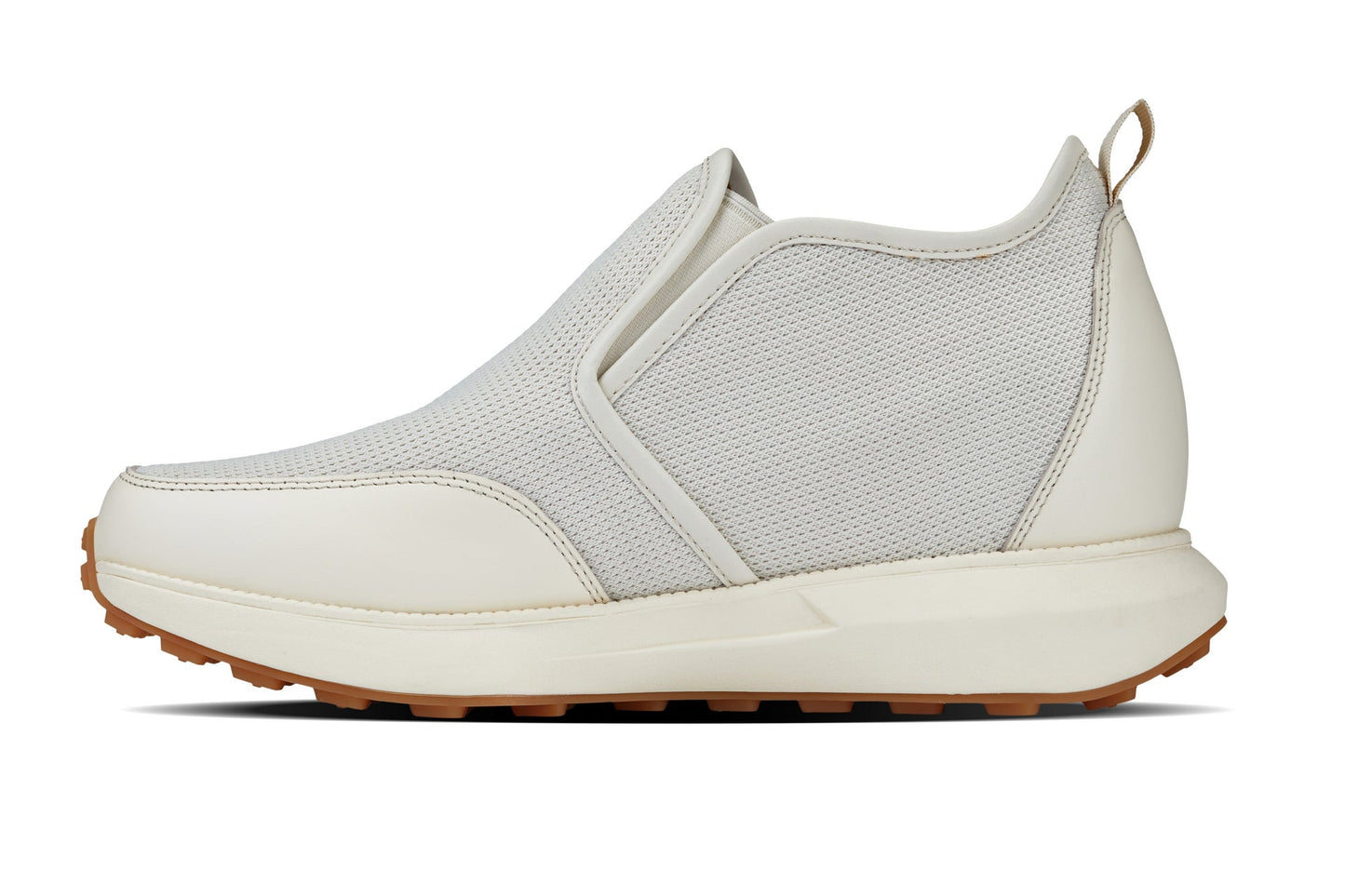 CALTO J1434 Off-White Height-Increasing Loafer Sneaker - 3.3 Inches Taller - Premium Casual Design - Quality Footwear