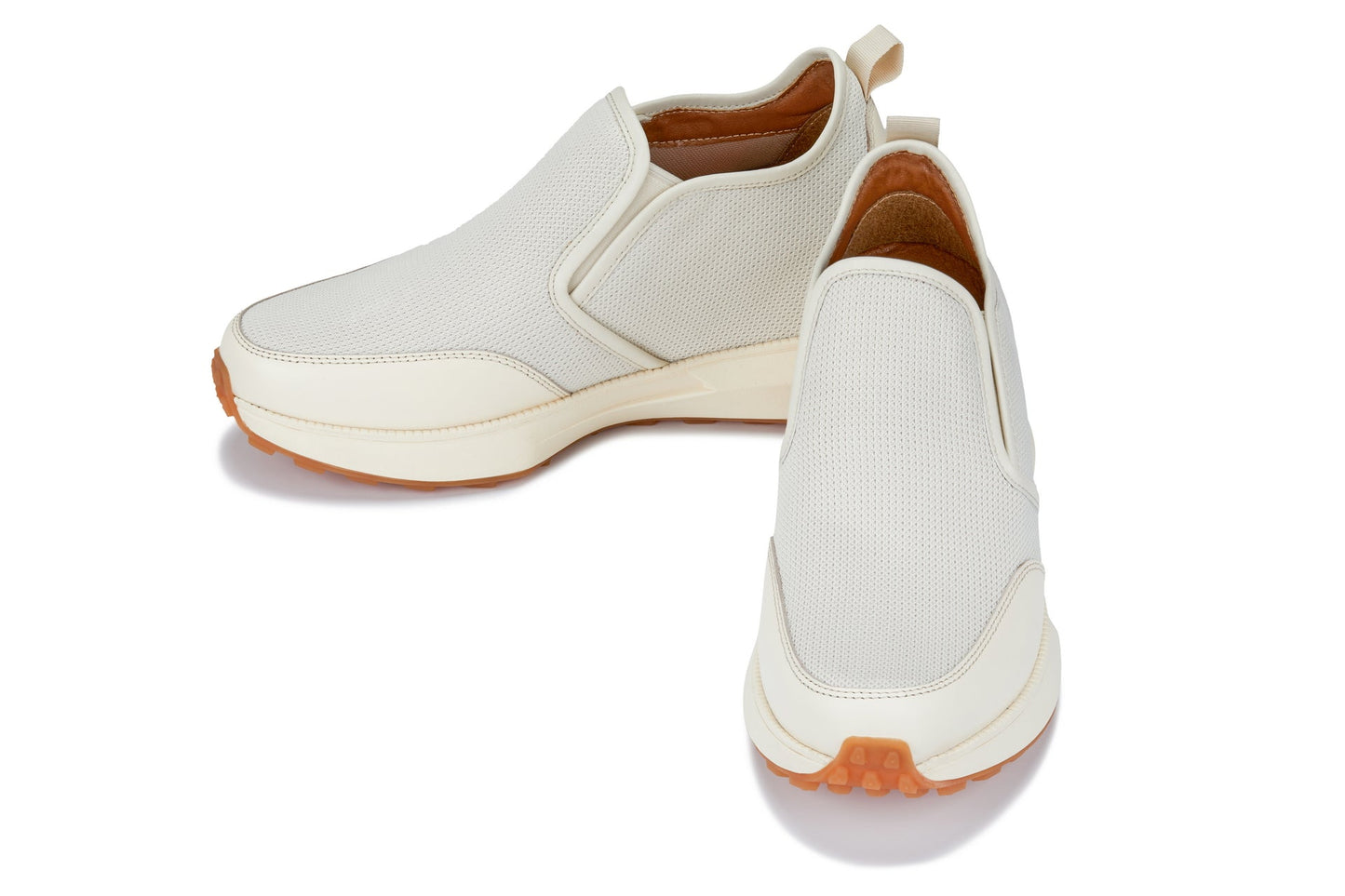CALTO J1434 Off-White Height-Increasing Loafer Sneaker - 3.3 Inches Taller - Premium Casual Design - Quality Footwear