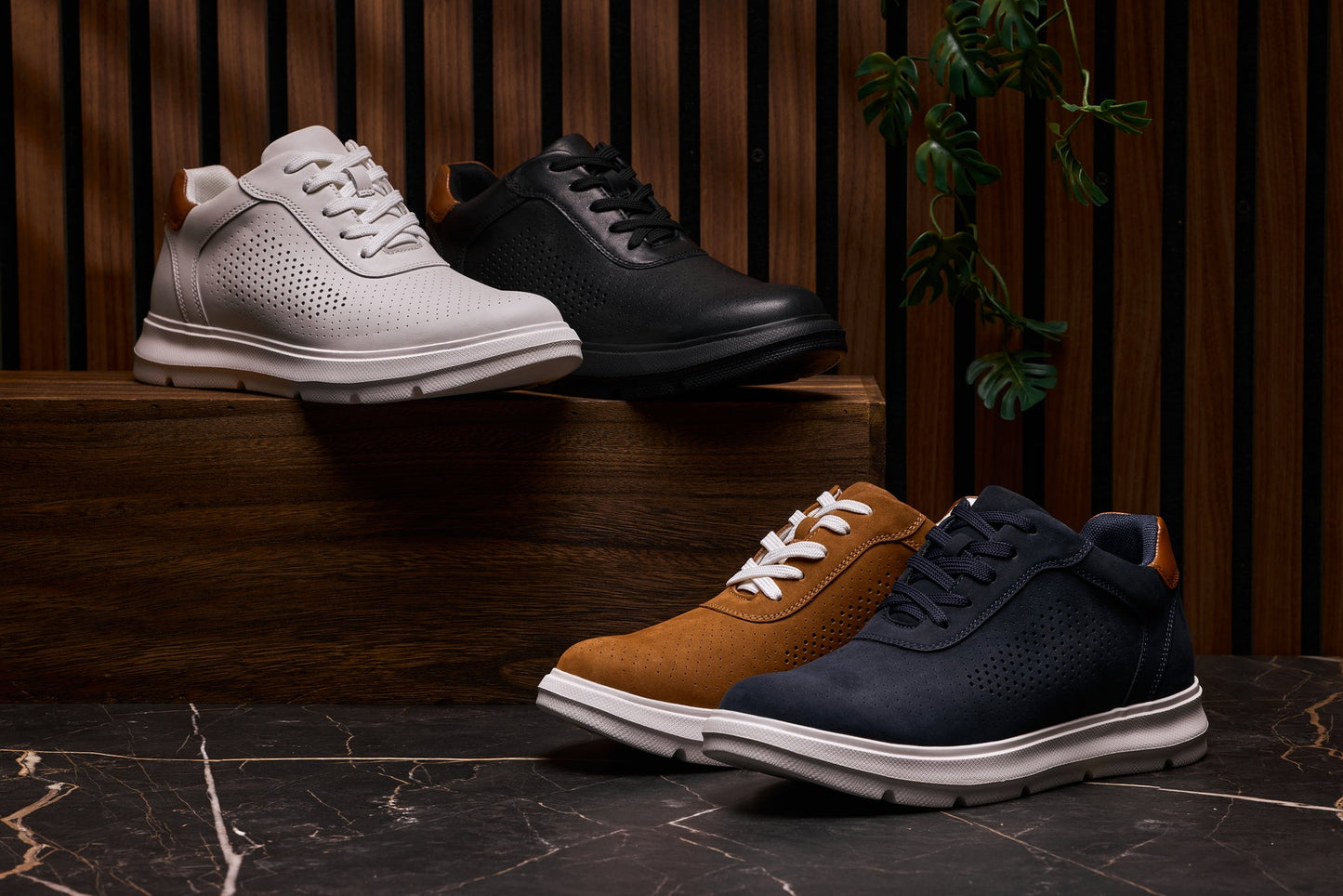 CALTO J1583 Lightweight Height-Increasing Casual Walker Sneaker - Premium Design - Comfortable Support - Quality Footwear