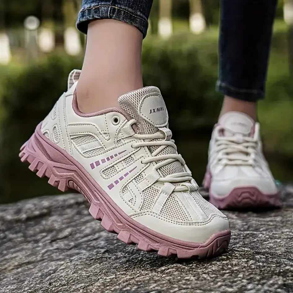 Blotcha Men's Women's Breathable Mesh Hiking Shoes Anti-Slip Trekking Sneakers