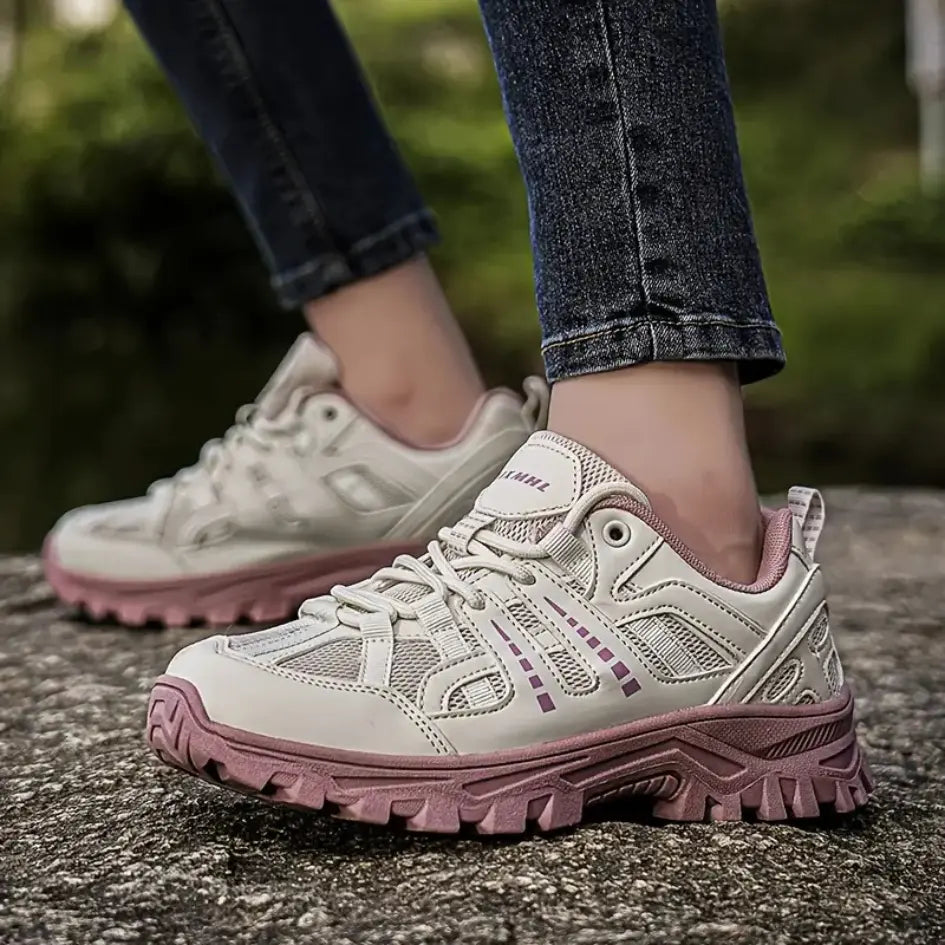 Blotcha Men's Women's Breathable Mesh Hiking Shoes Anti-Slip Trekking Sneakers