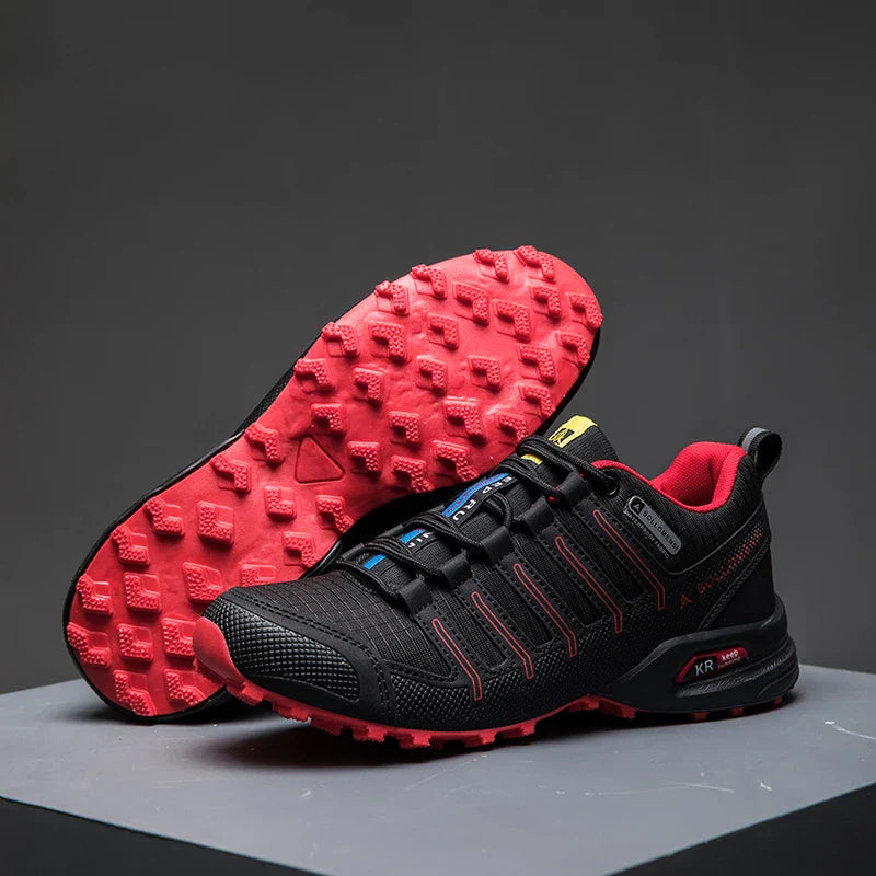 Blotcha Men's Orthopedic Waterproof Hiking Shoes - Non-Slip Outdoor Trekking Walking Sneakers