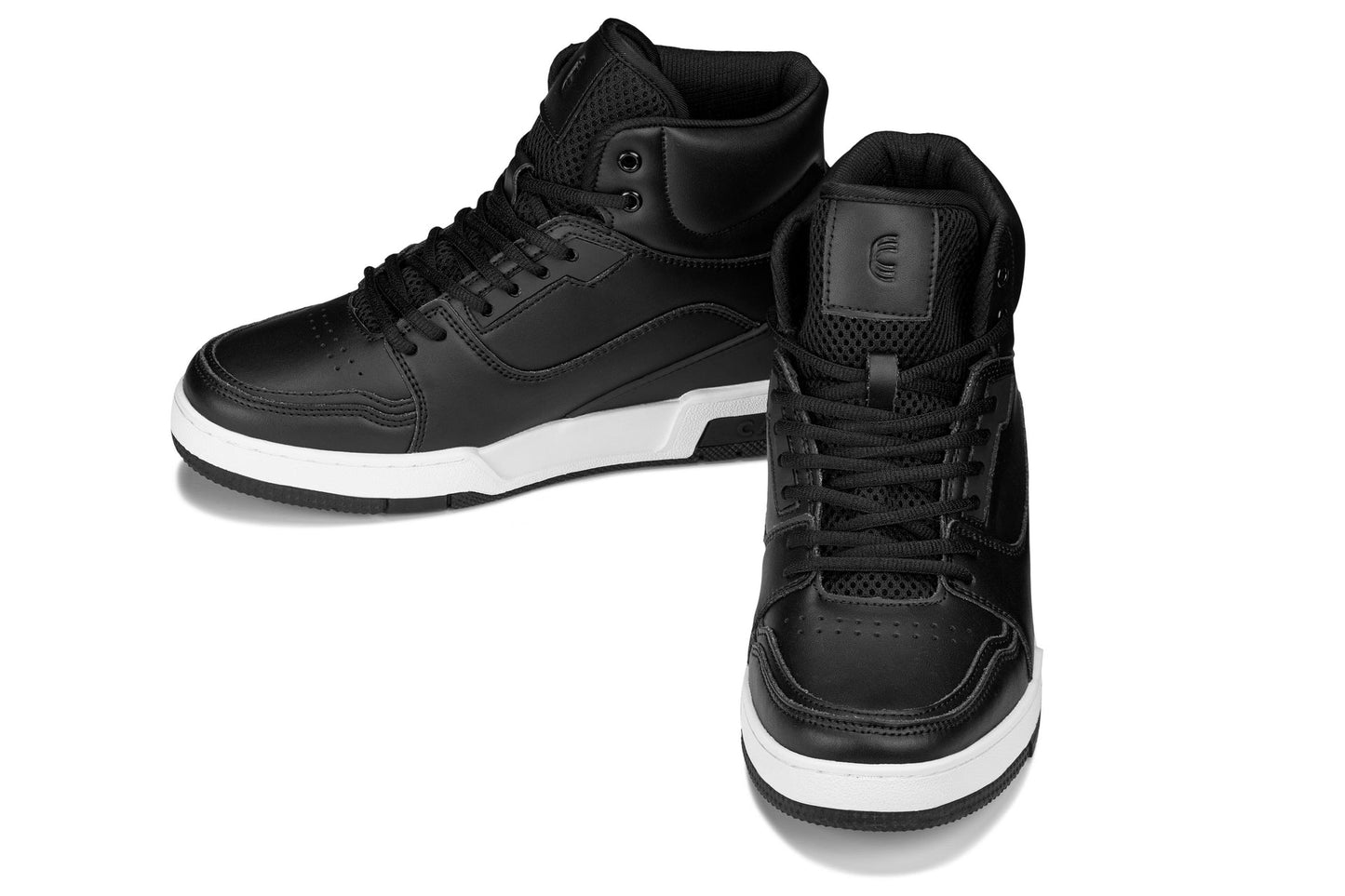CALTO S4750 Height-Increasing High-Top Sneaker - 3 Inches Taller - Black - Premium Support Design - Quality Footwear