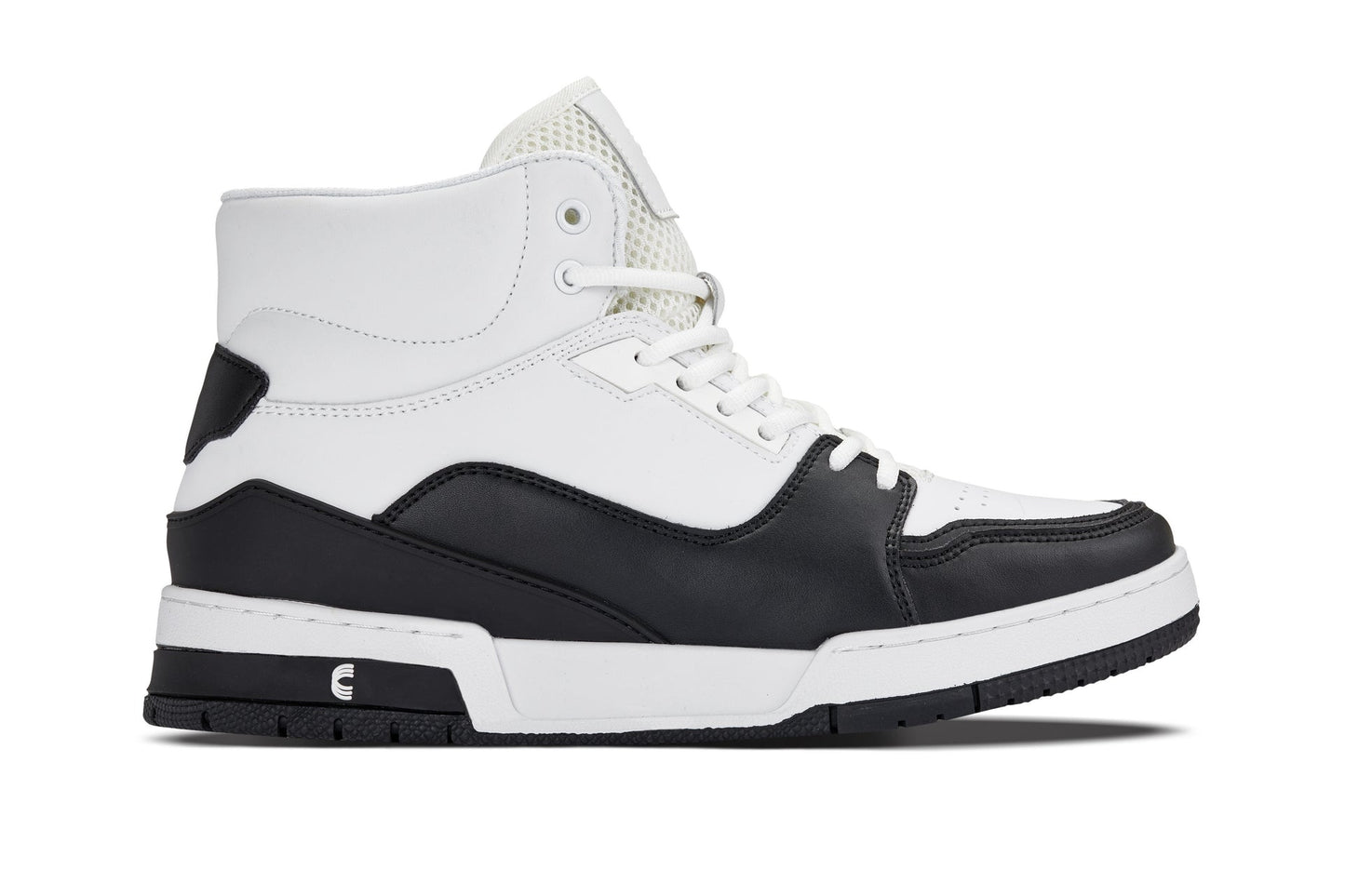 CALTO S4752 Height-Increasing High-Top Sneaker - 3 Inches Taller - White Black - Performance Design - Quality Footwear