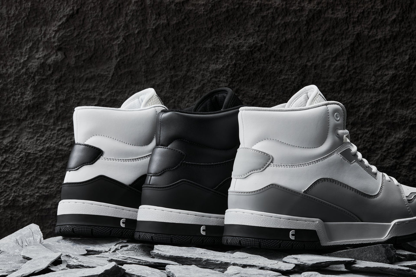 CALTO S4751 Height-Increasing High-Top Sneaker - 3 Inches Taller - White Grey - Premium Design - Quality Construction