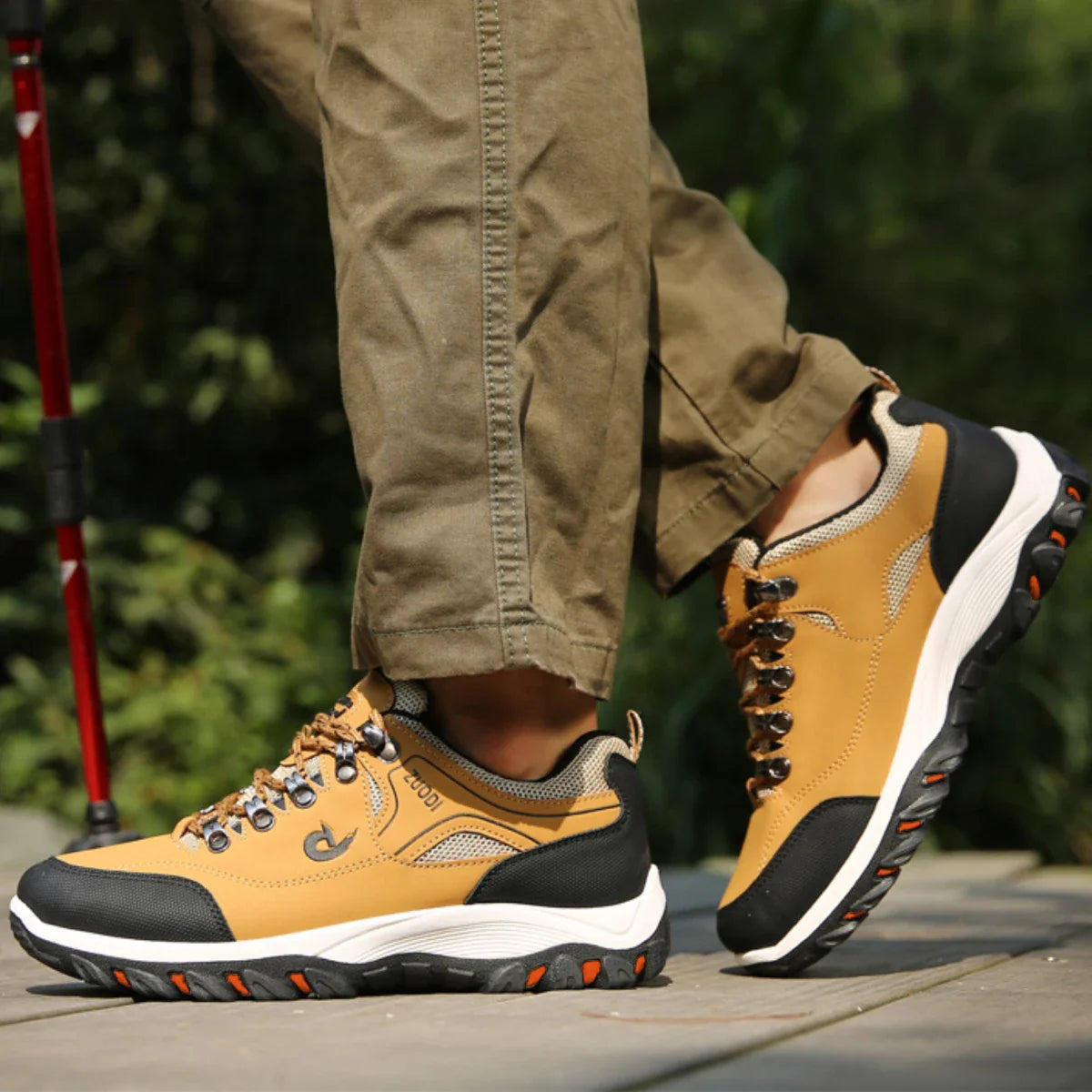 Blotcha Men's Orthopedic Hiking Shoes - Breathable Lightweight Non-Slip Outdoor Sneakers