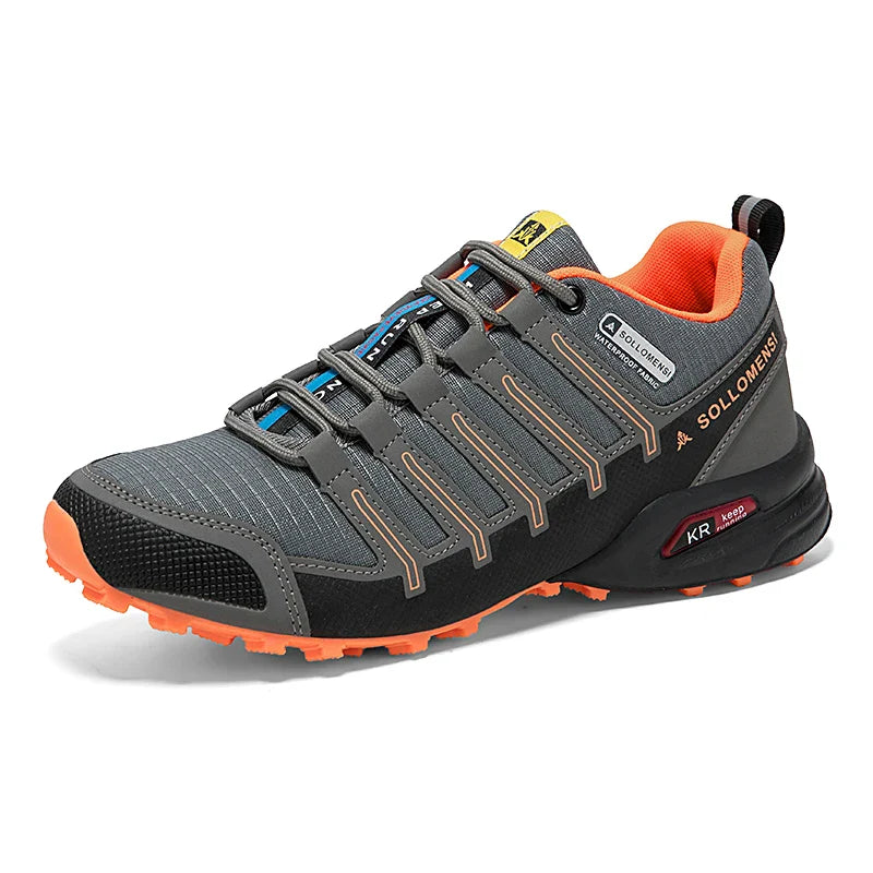 Blotcha Men's Orthopedic Waterproof Hiking Shoes - Non-Slip Outdoor Trekking Walking Sneakers