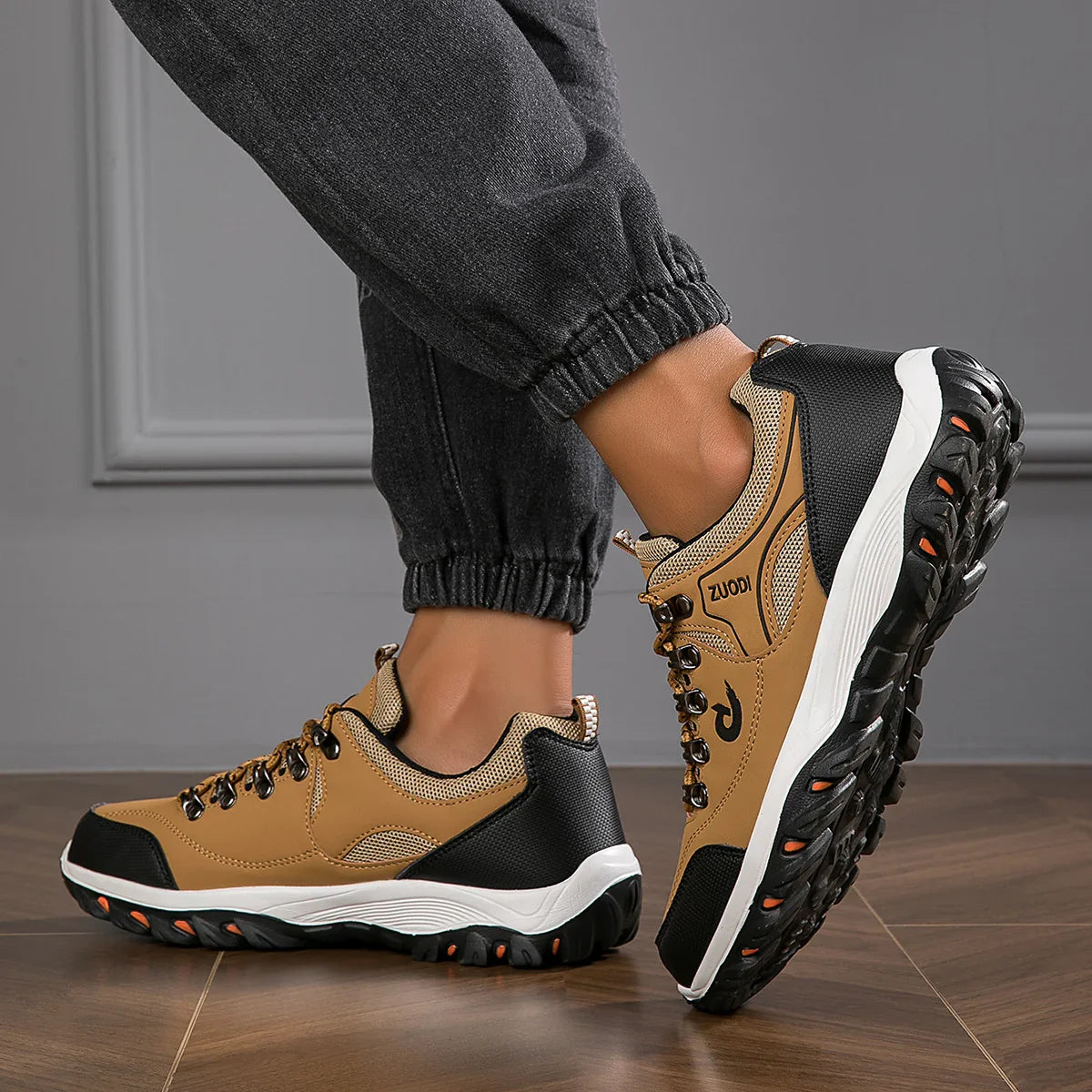 Blotcha Men's Orthopedic Hiking Shoes - Breathable Lightweight Non-Slip Outdoor Sneakers