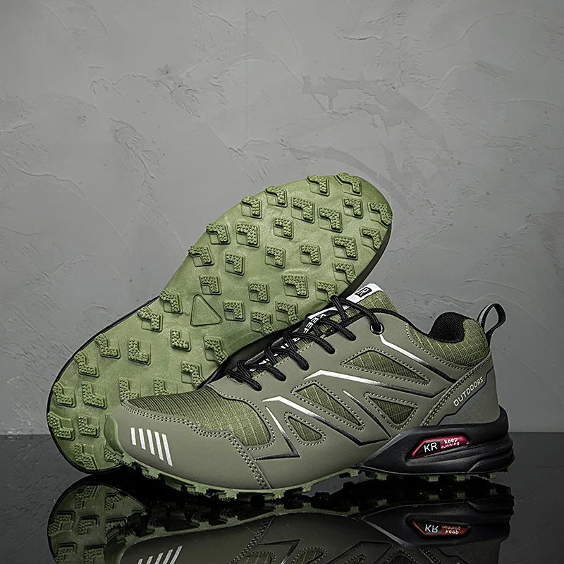 Blotcha Men's Waterproof Hiking Shoes Non-Slip All-Terrain Outdoor Trekking Shoes