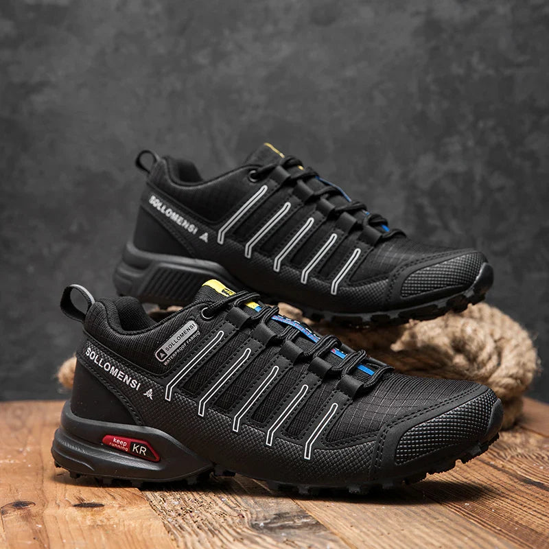 Blotcha Men's Orthopedic Waterproof Hiking Shoes - Non-Slip Outdoor Trekking Walking Sneakers