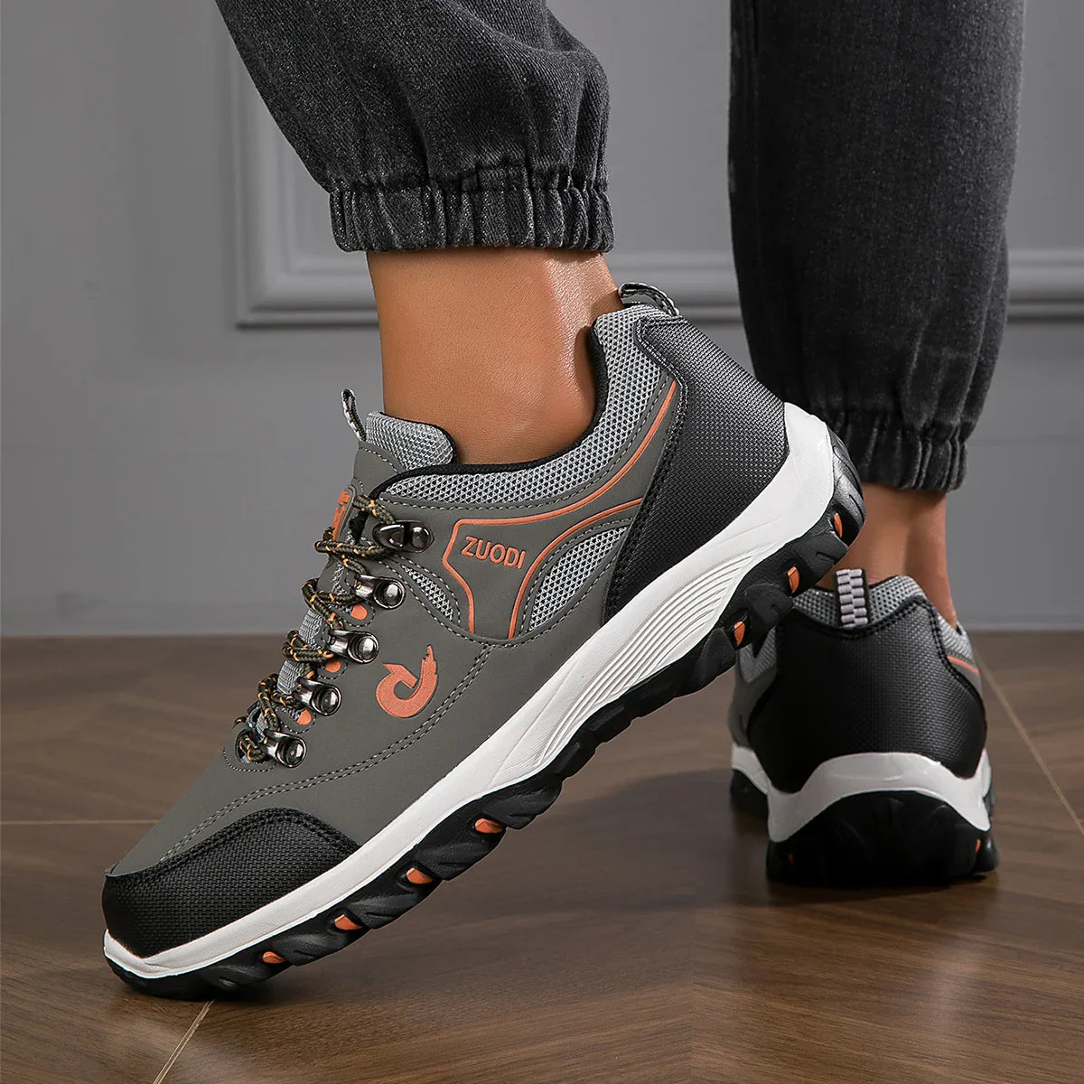 Blotcha Men's Orthopedic Hiking Shoes - Breathable Lightweight Non-Slip Outdoor Sneakers
