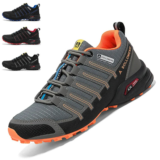Blotcha Men's Orthopedic Waterproof Hiking Shoes - Non-Slip Outdoor Trekking Walking Sneakers
