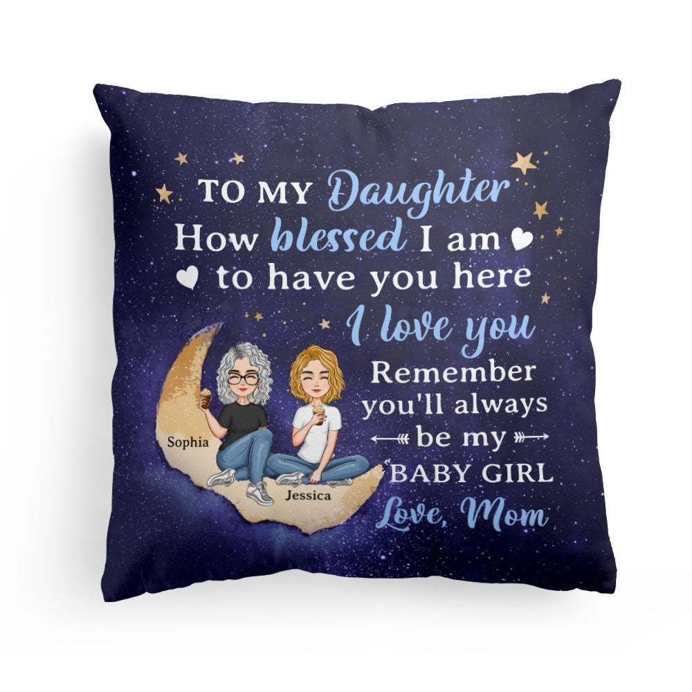 To My Daughter To My Son I Love You – Personalized Pillow – Birthday, Loving Gift For Daughter, Son, Kids