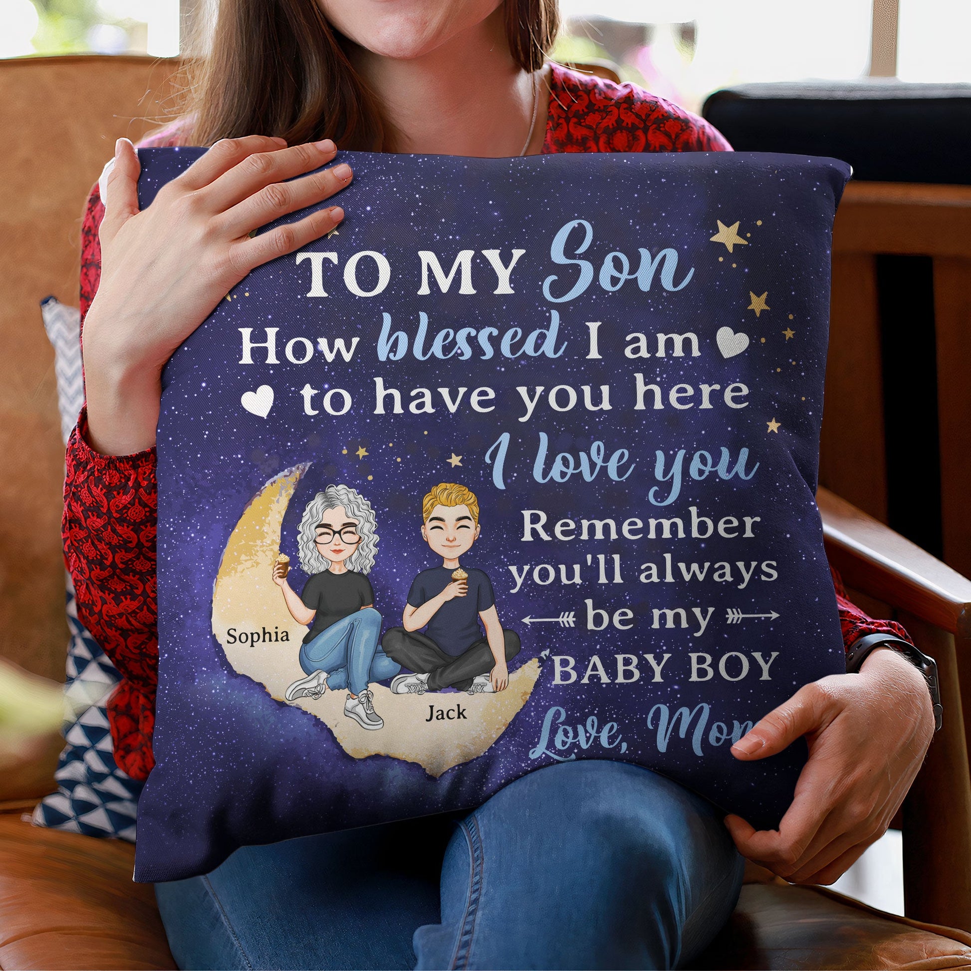To My Daughter To My Son I Love You – Personalized Pillow – Birthday, Loving Gift For Daughter, Son, Kids