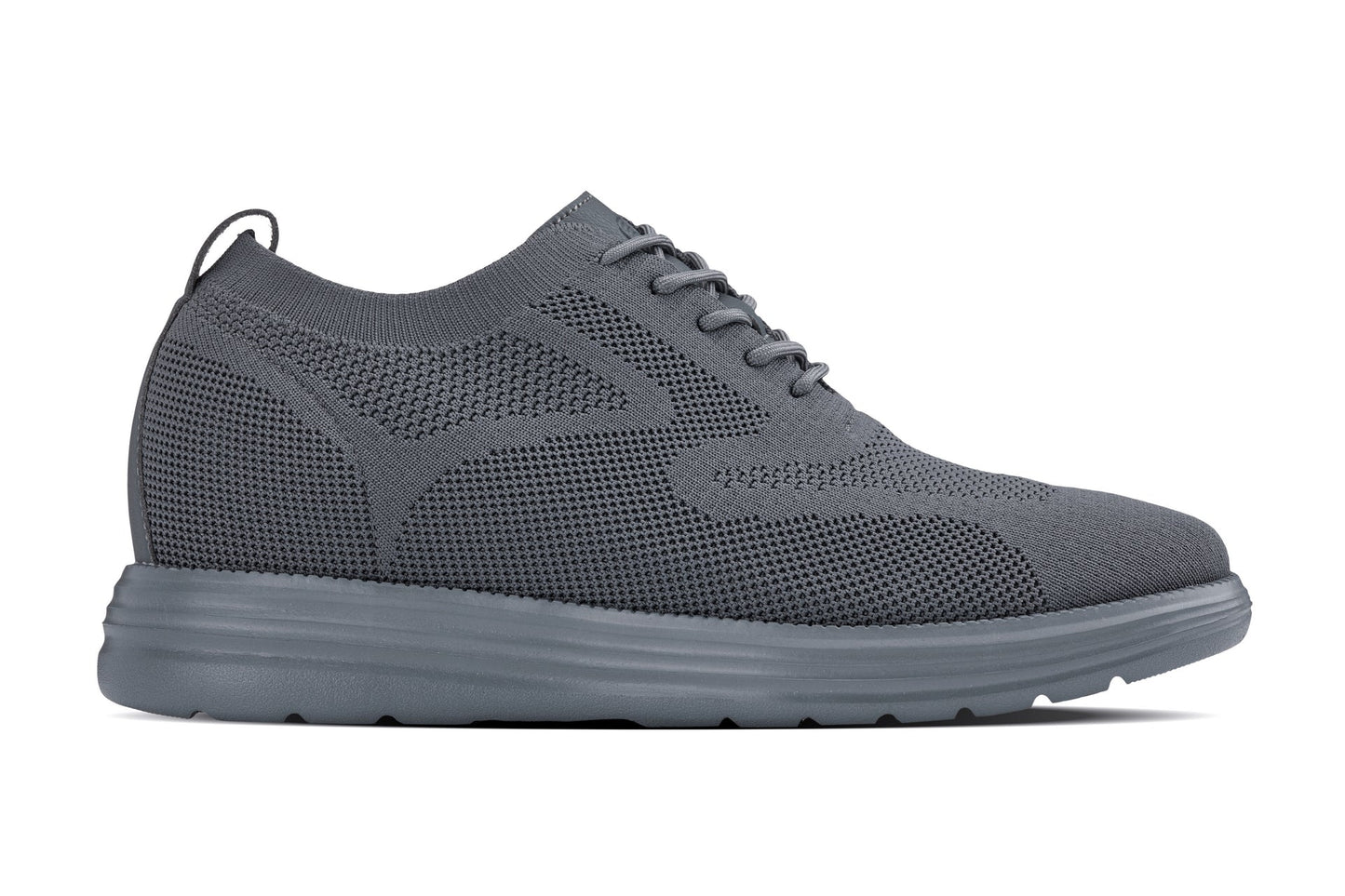 CALTO X2641 Height-Increasing Casual Sneaker - Iron Dark Grey - 2.8 Inches Taller - Premium - Quality Footwear Design