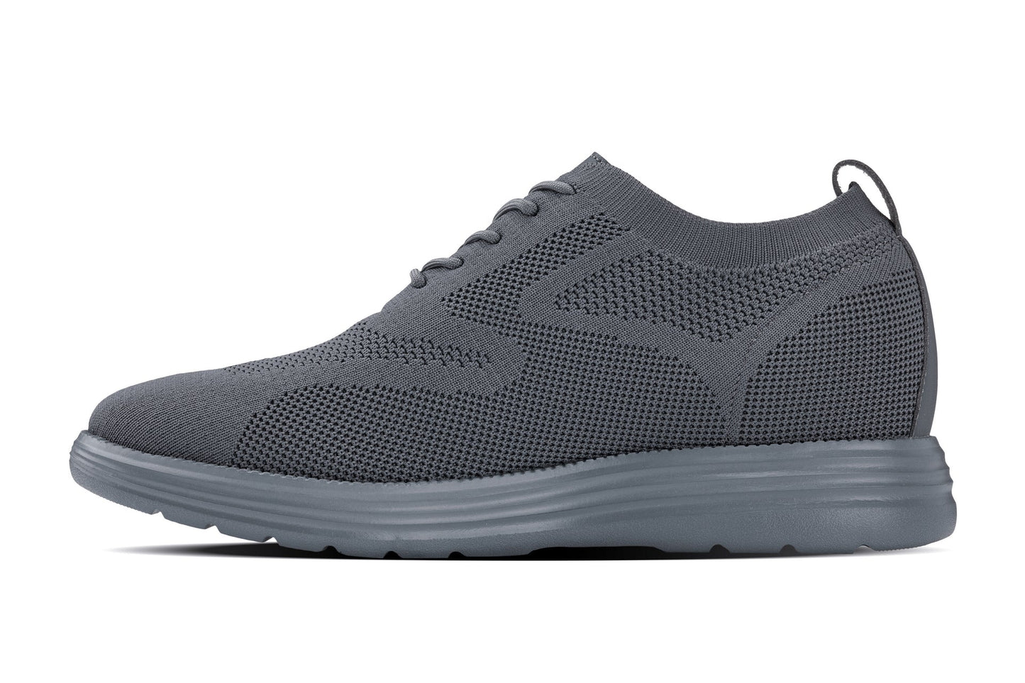 CALTO X2641 Height-Increasing Casual Sneaker - Iron Dark Grey - 2.8 Inches Taller - Premium - Quality Footwear Design