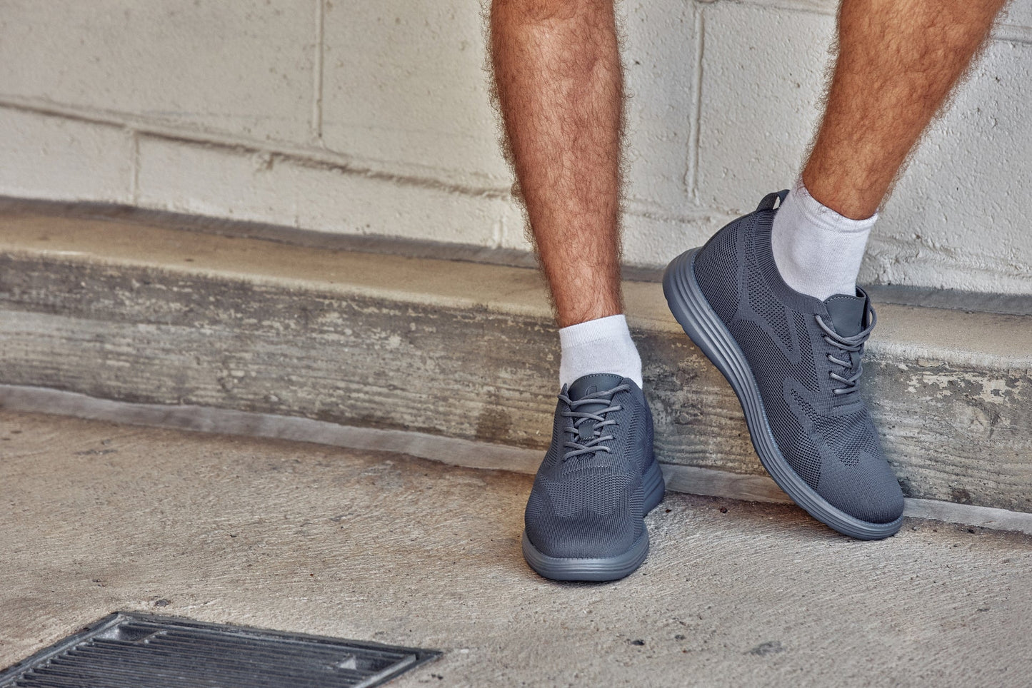 CALTO X2641 Height-Increasing Casual Sneaker - Iron Dark Grey - 2.8 Inches Taller - Premium - Quality Footwear Design