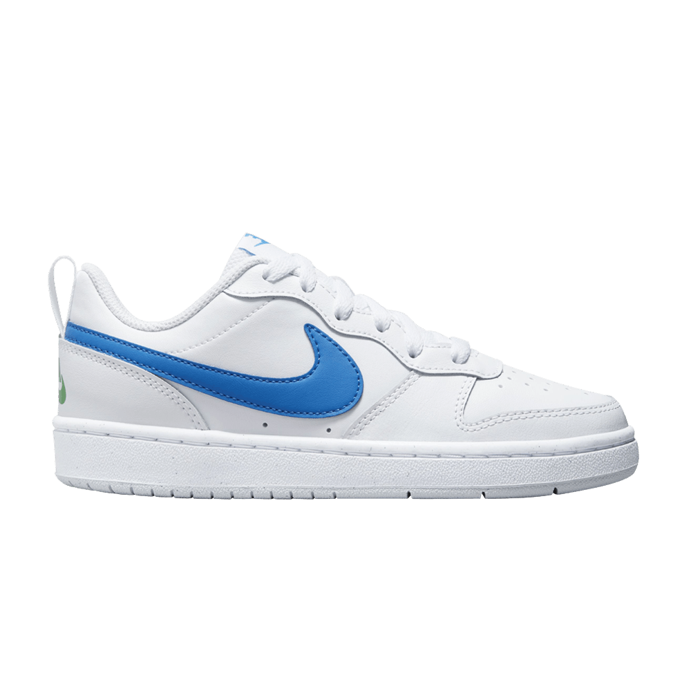 ( Grade School ) Nike Court Borough Low 2 ‘White Photo Blue’ BQ5448-123