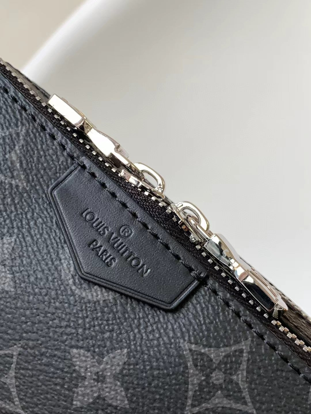 Louis Vuitton Dark Grey Monogram Print Canvas Crossbody Bag with Fabric Strap