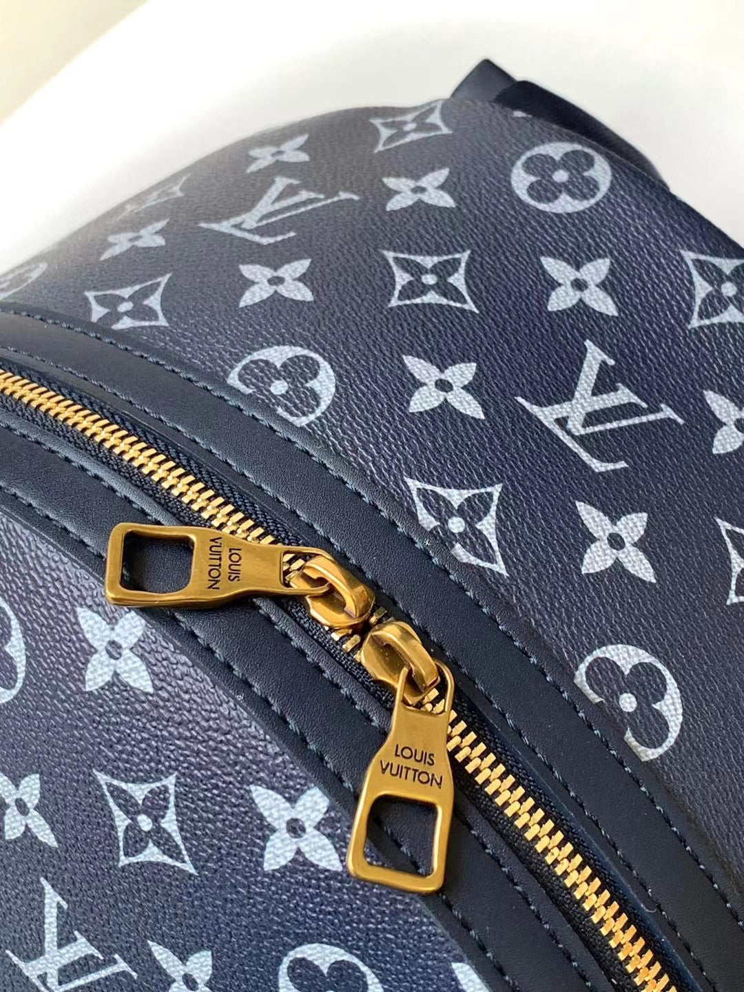 Louis Vuitton Luxury Monogram Backpack with Abstract Watercolor Floral Print