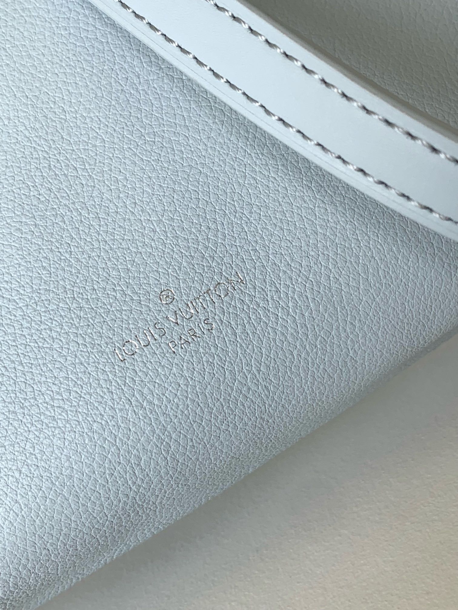 Louis Vuitton Pastel Blue Leather Trunk Crossbody Bag with Silver Hardware
