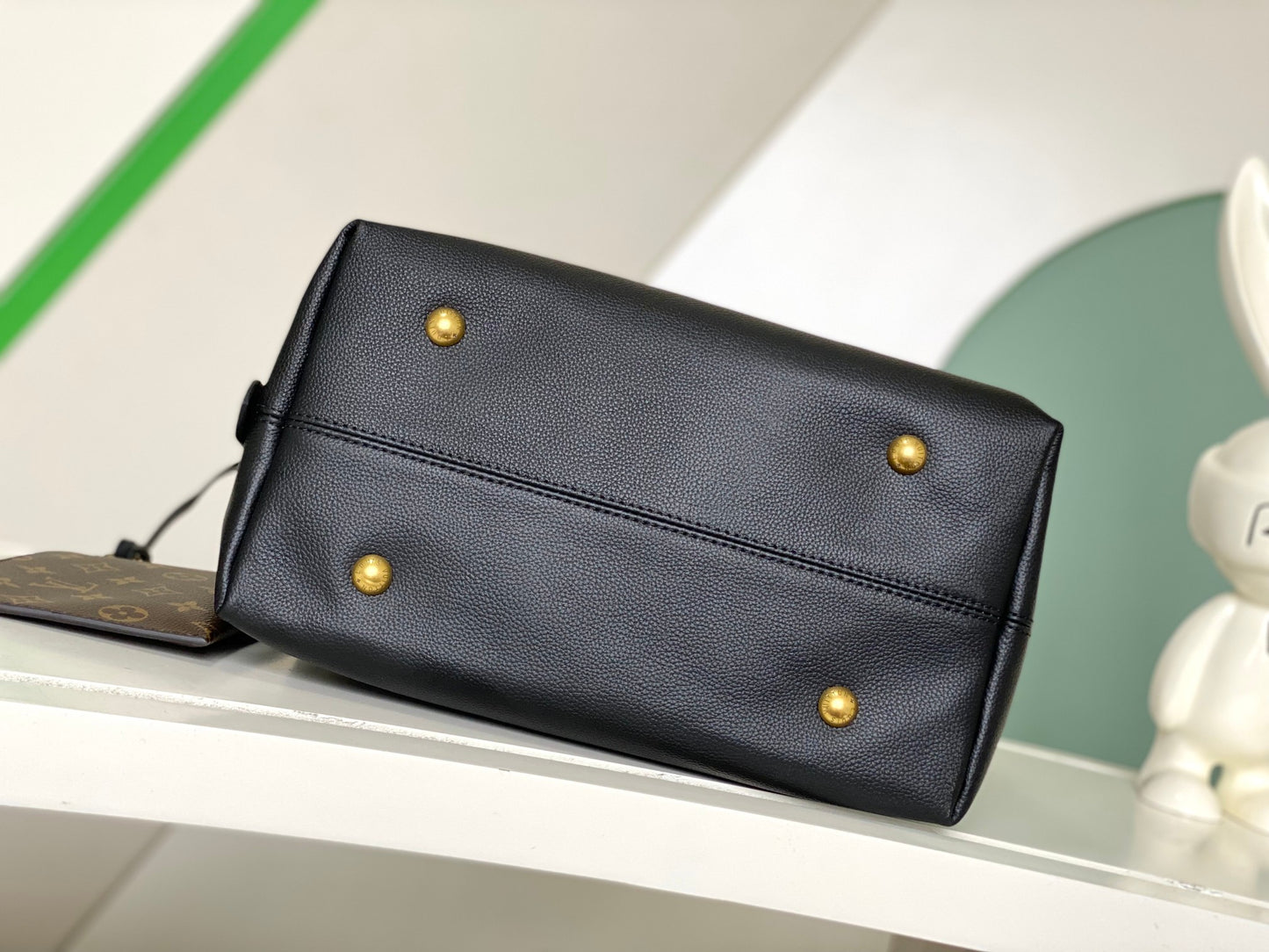 Louis Vuitton Minimalist Black Leather Slouchy Hobo Shoulder Bag