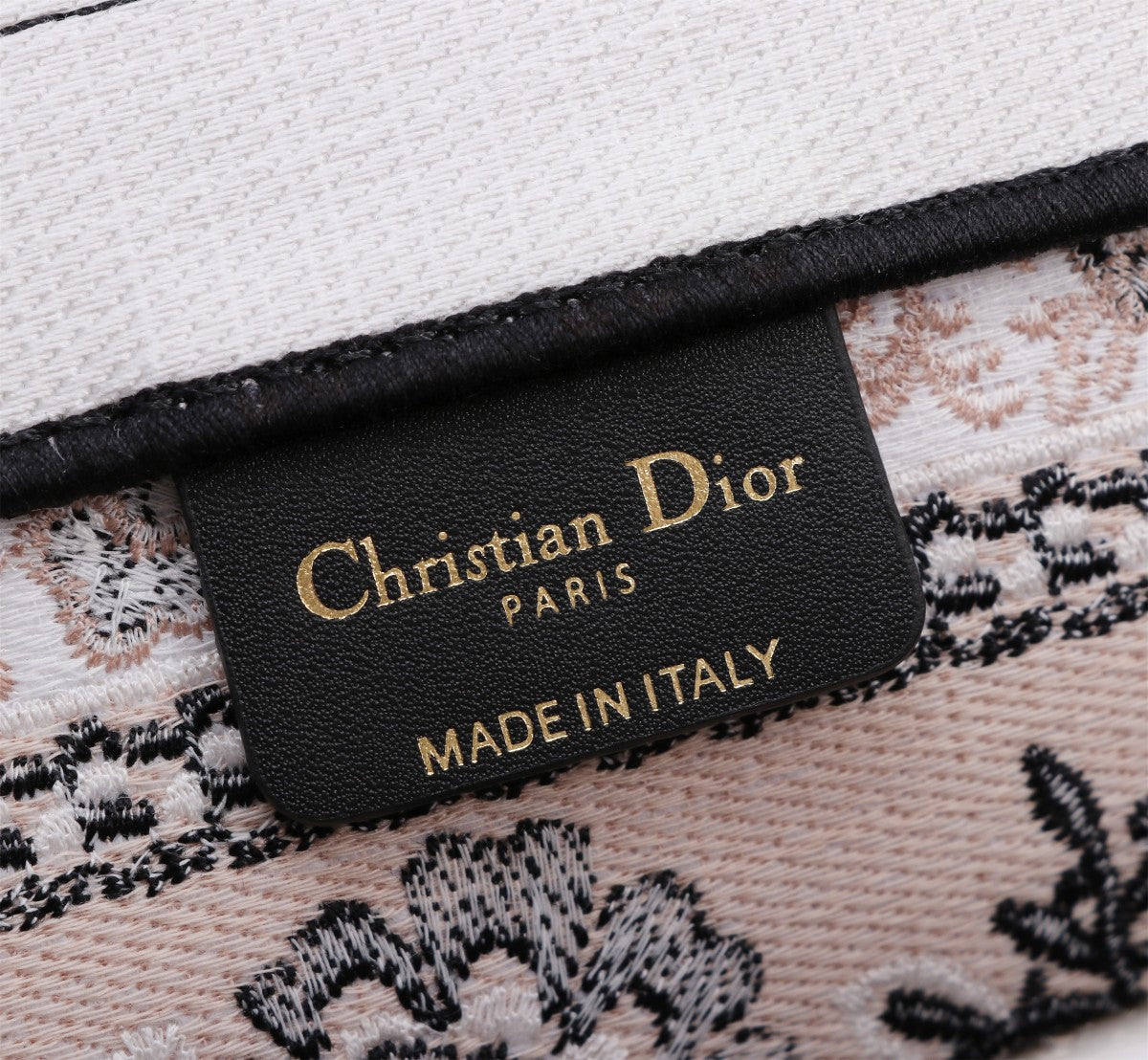Christian Dior Medium Book Tote - Butterfly Around the World Embroidery