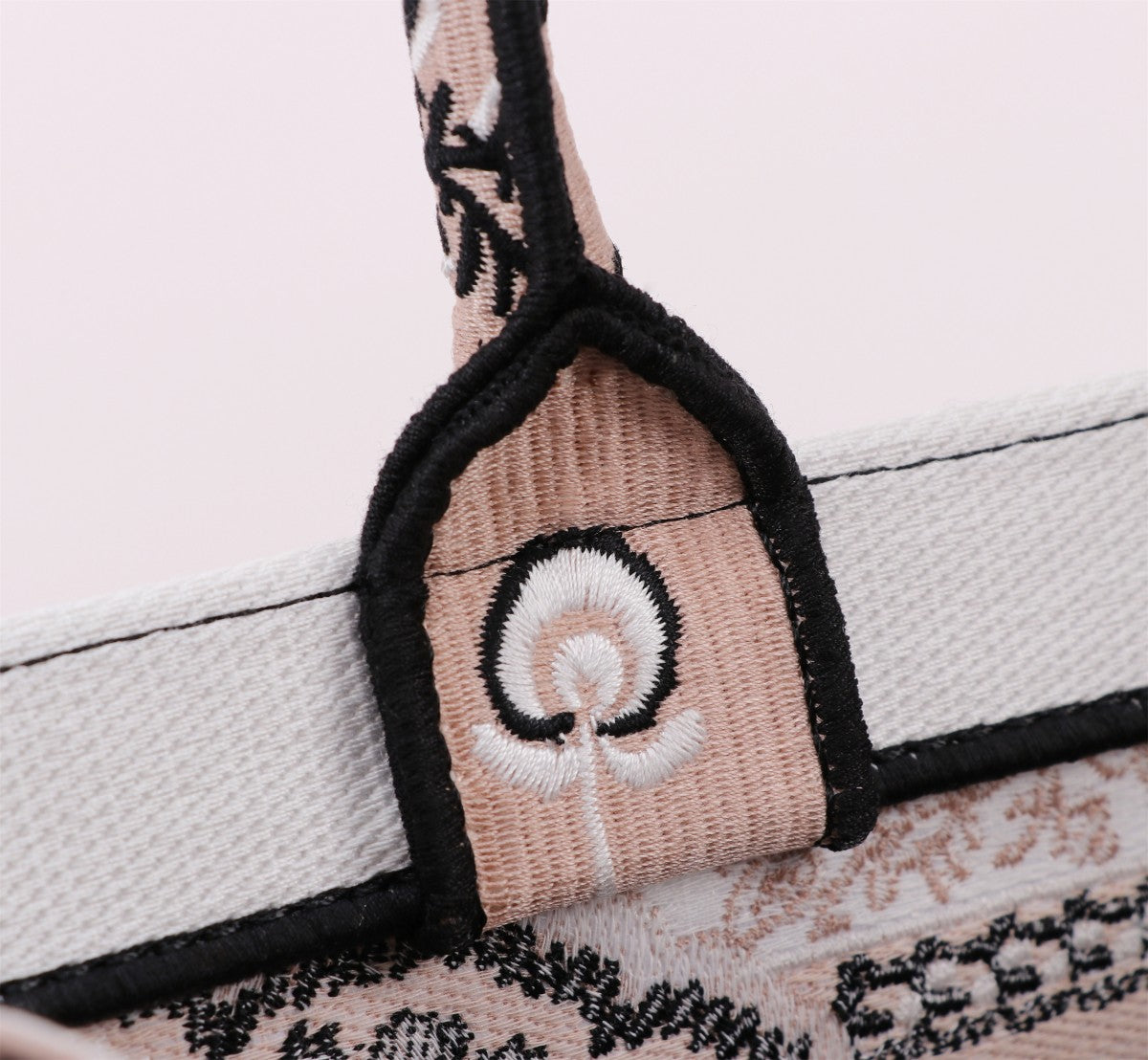 Dior Embroidered Butterfly and Floral Canvas Top Handle Tote Bag