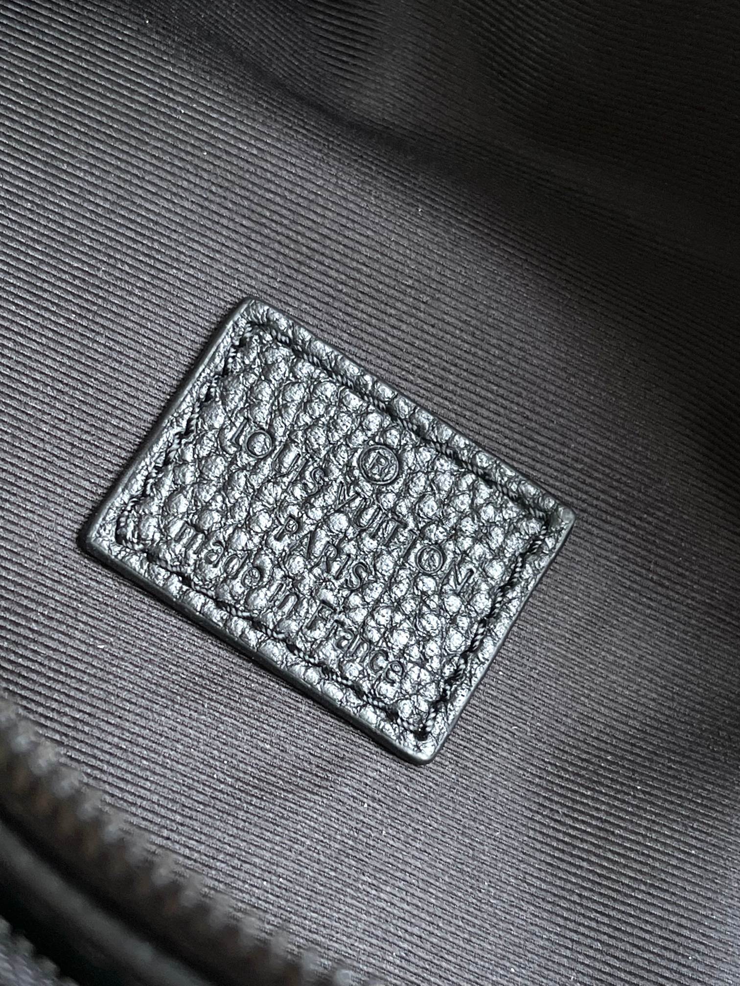Louis Vuitton Black Embossed Monogram Leather Waist Bag Fanny Pack