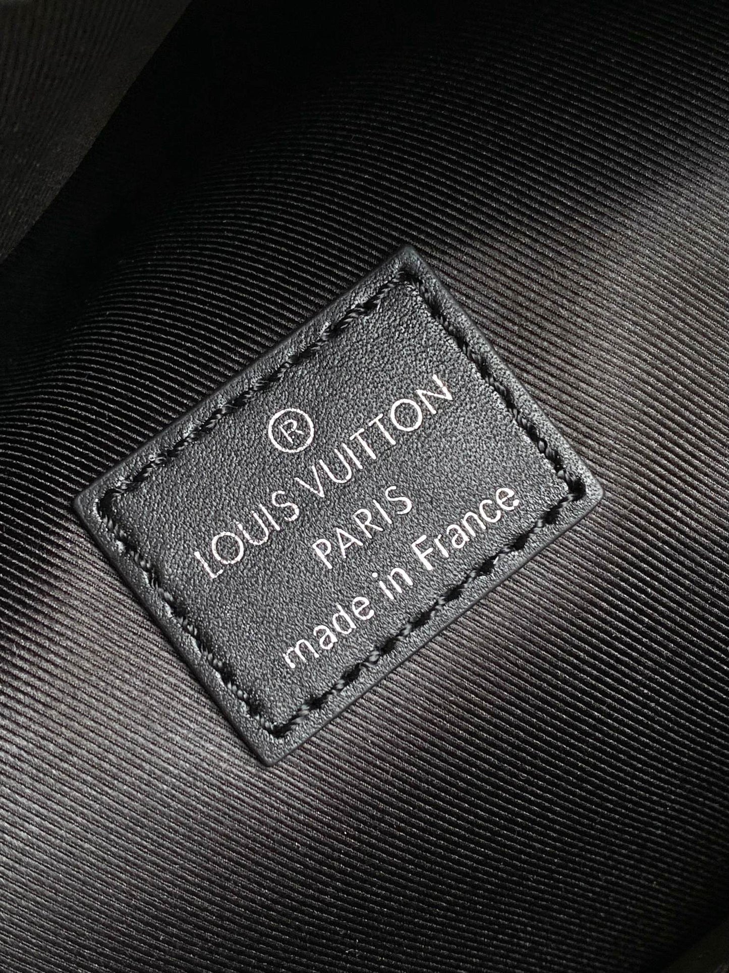 Louis Vuitton Grey Monogram Patterned Fashion Backpack with Blue Accents