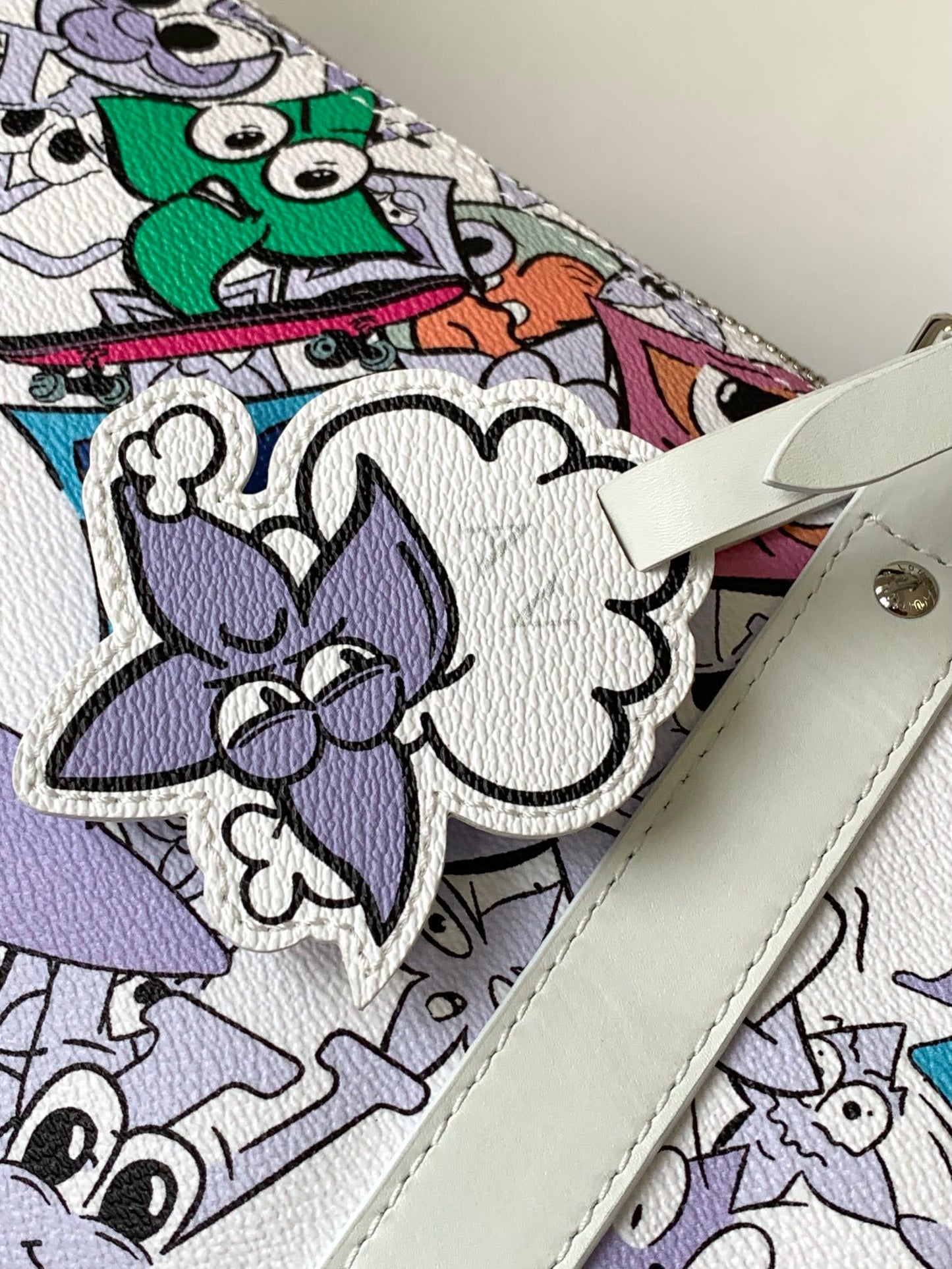 Louis Vuitton Colorful Cartoon Graffiti Print Canvas Weekend Travel Duffle Bag