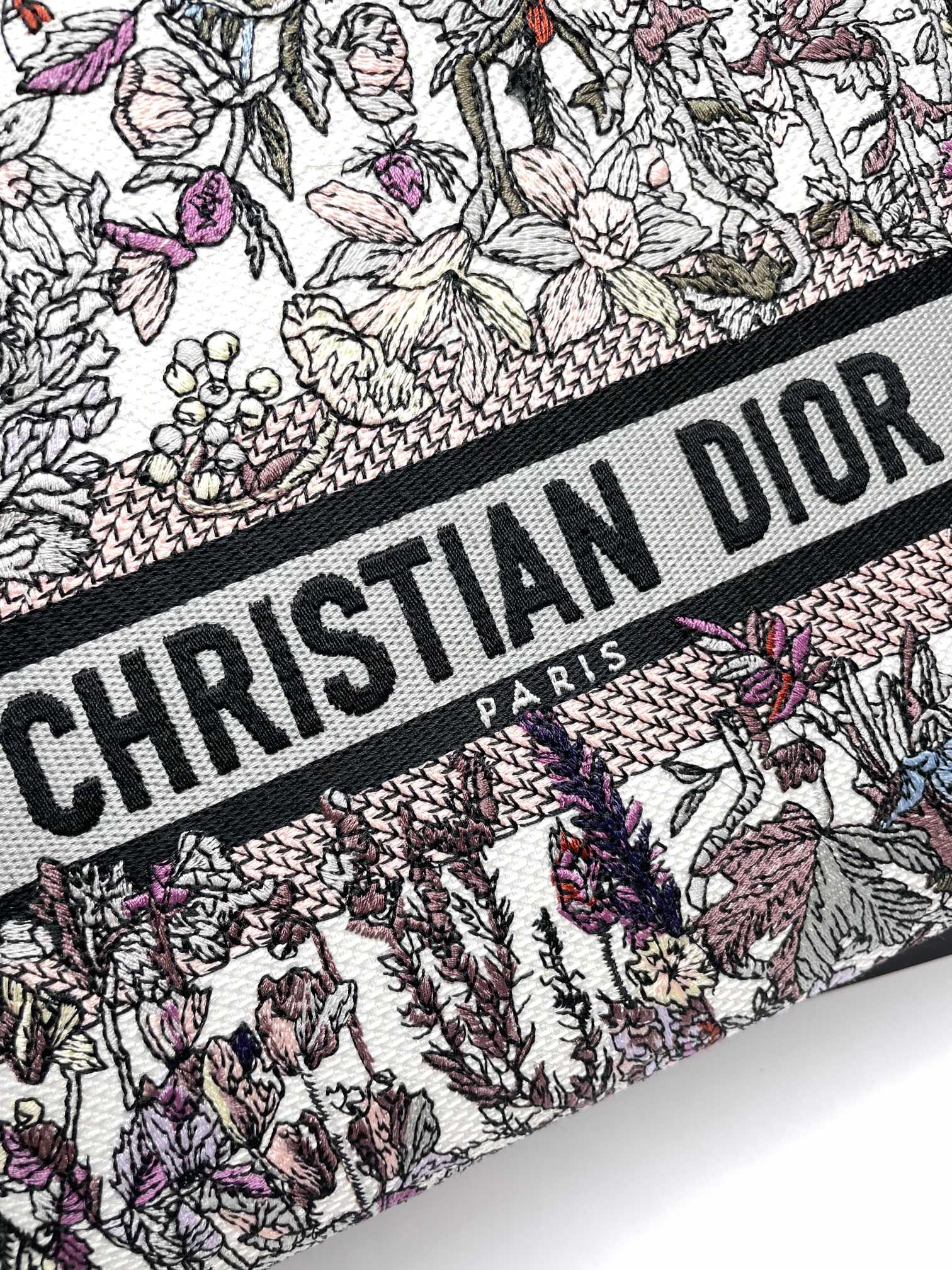 Christian Dior Medium Lady D-Lite Bag - Multicolor Toile de Jouy Reverse Embroidery