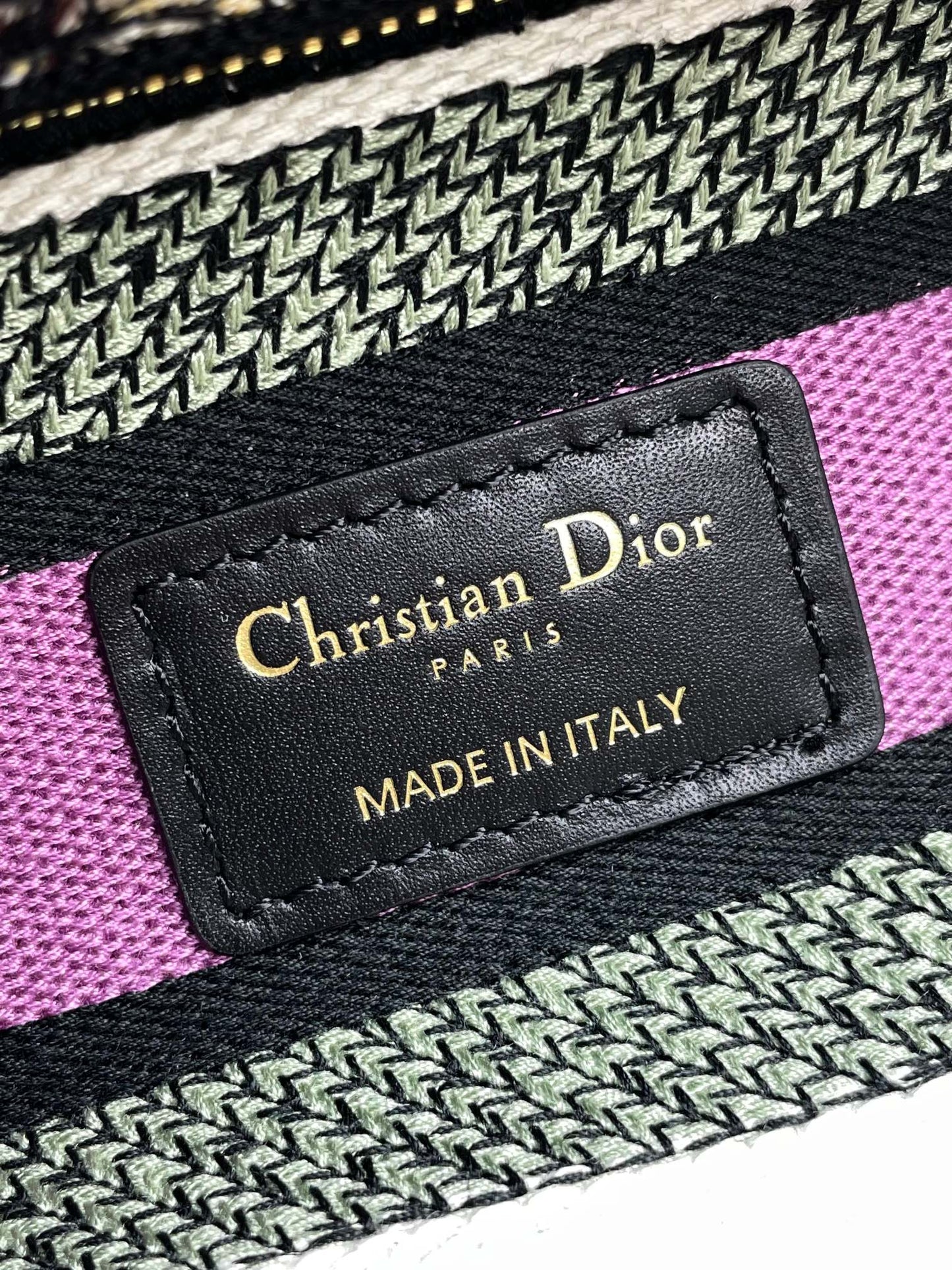 Christian Dior Lady D-Lite Embroidered Floral Handbag - Multicolor