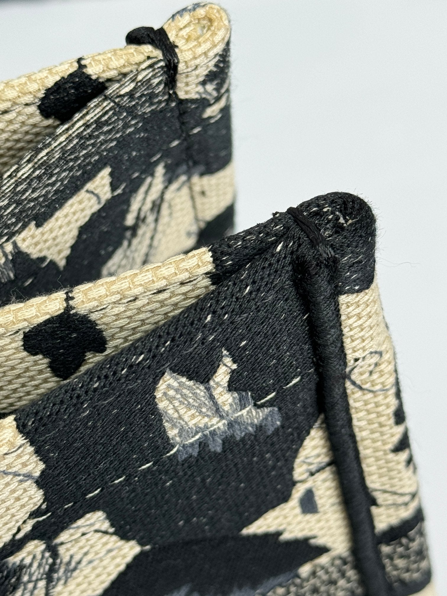 Christian Dior Small Book Tote Floral Print Canvas Bag